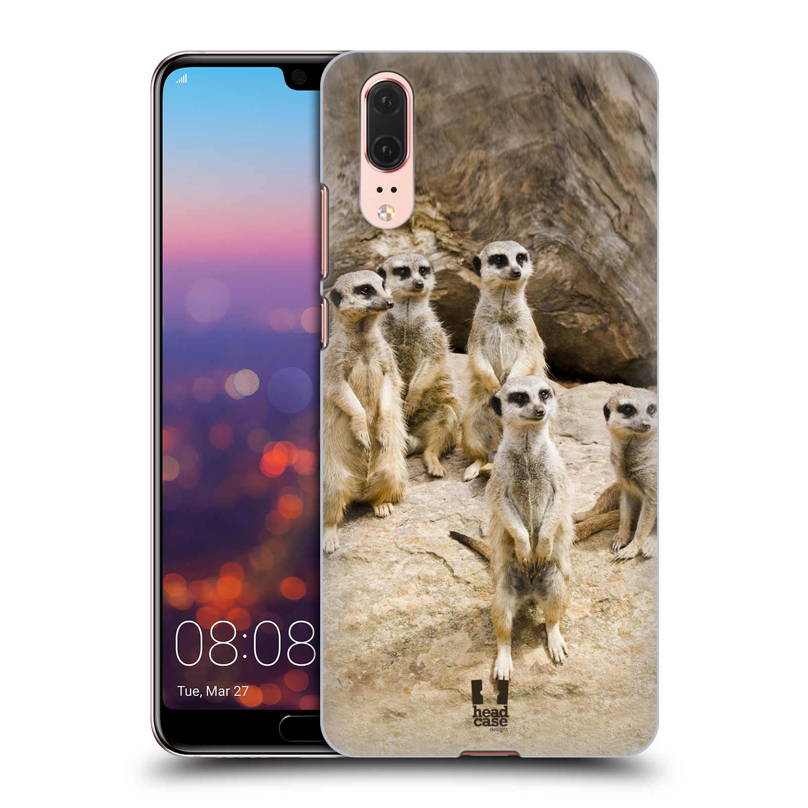 Zadní obal pro mobil Huawei P20 - HEAD CASE - Svět zvířat roztomilé surikaty