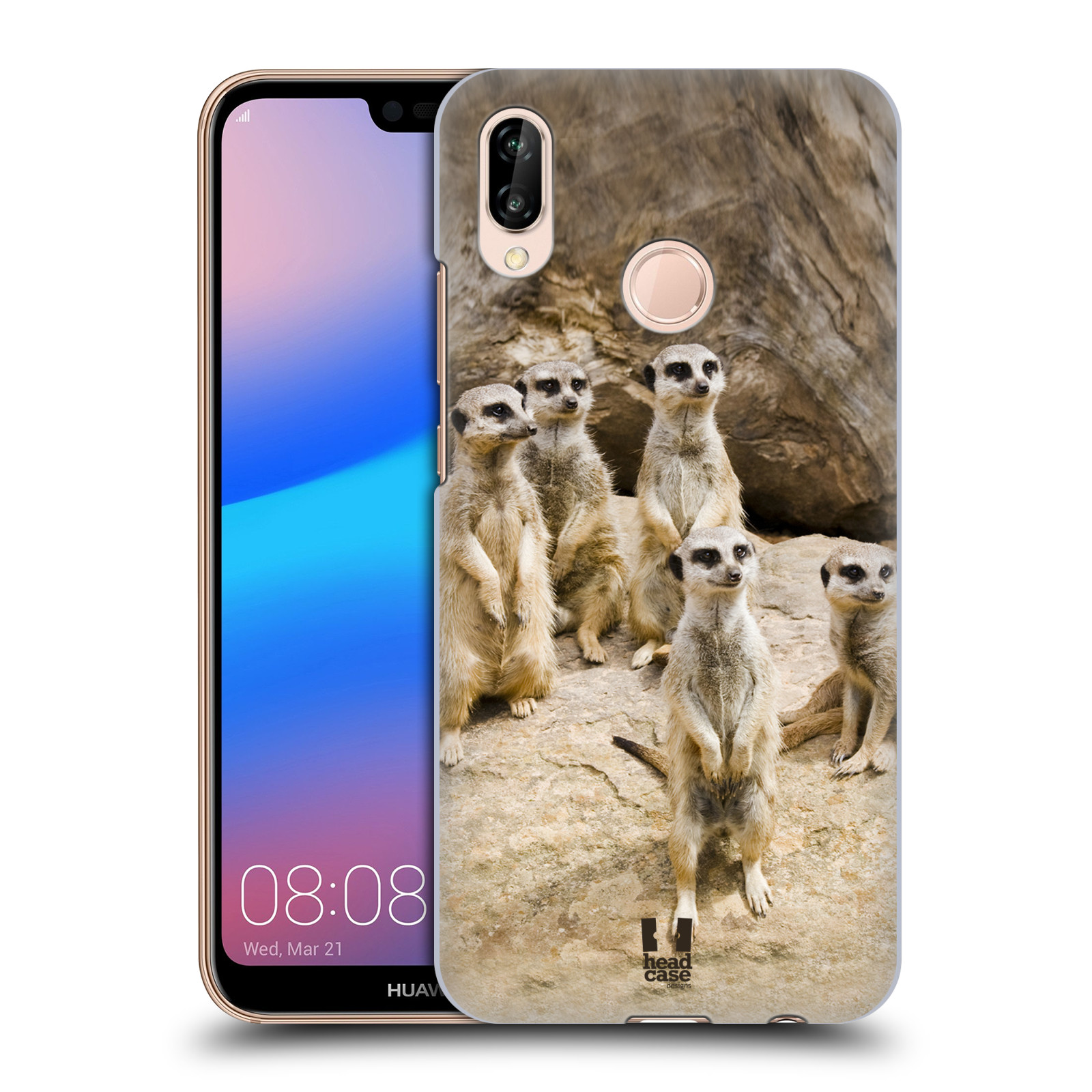 Zadní obal pro mobil Huawei P20 LITE - HEAD CASE - Svět zvířat roztomilé surikaty