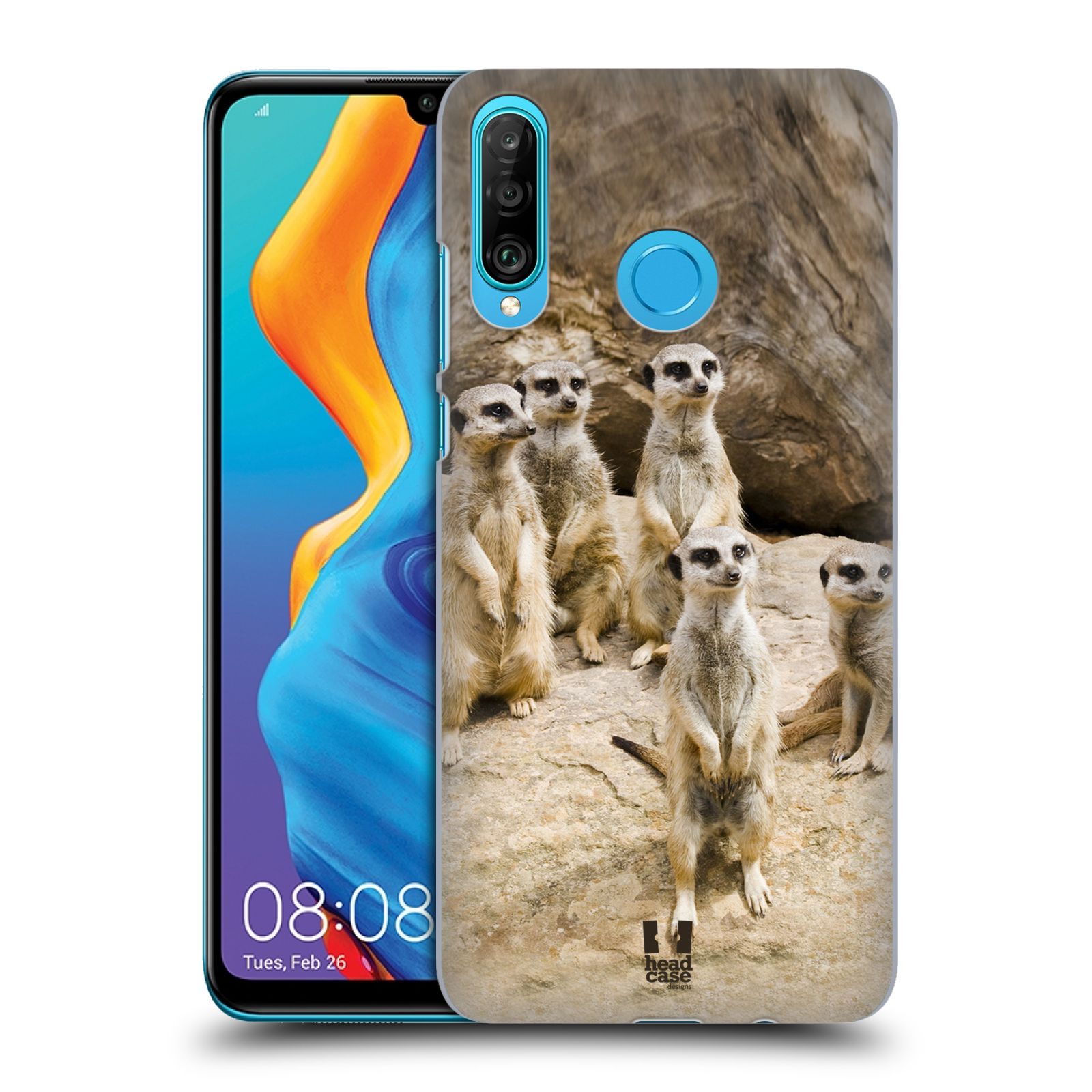 Zadní obal pro mobil Huawei P30 LITE - HEAD CASE - Svět zvířat roztomilé surikaty