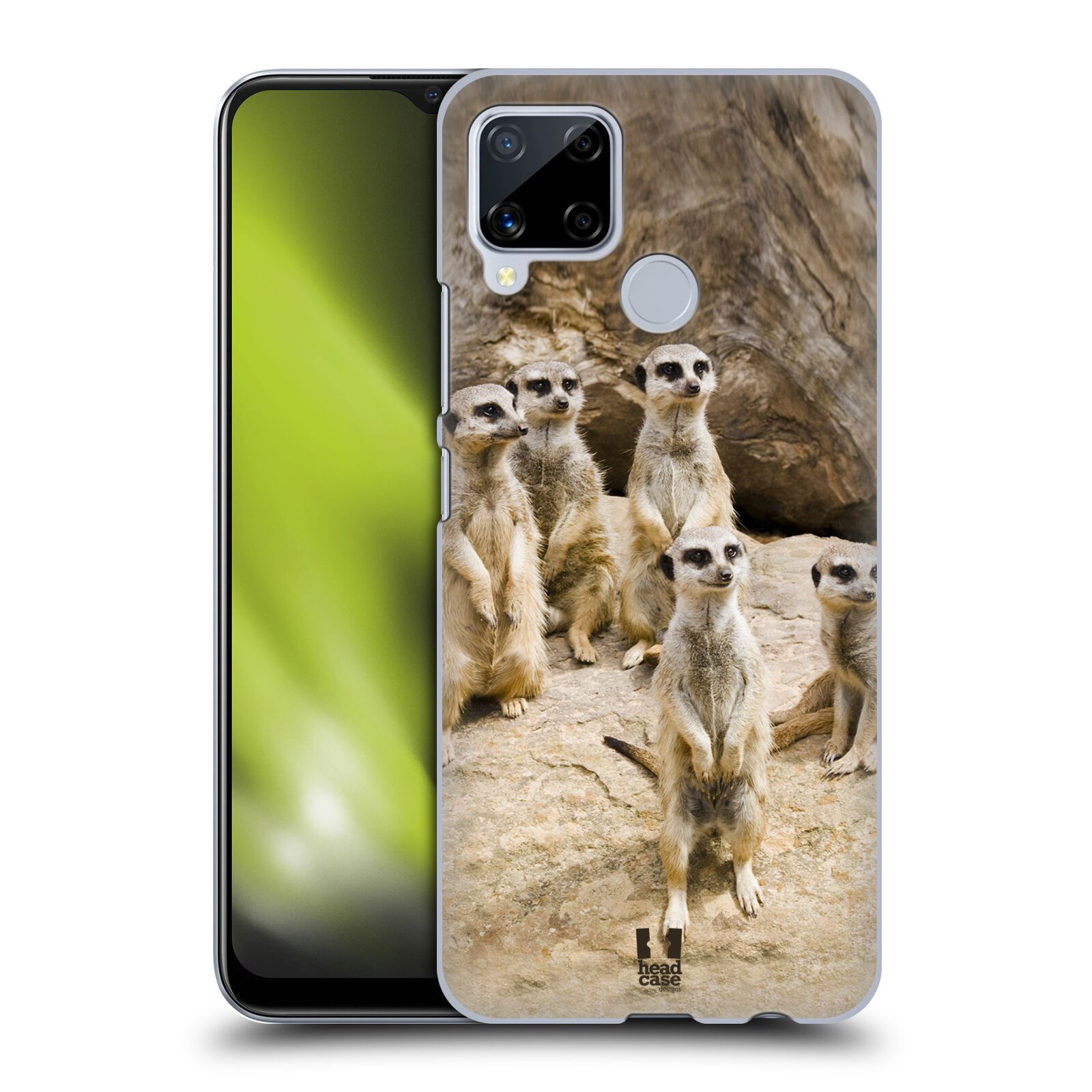 Zadní obal pro mobil Realme C15 - HEAD CASE - Svět zvířat roztomilé surikaty