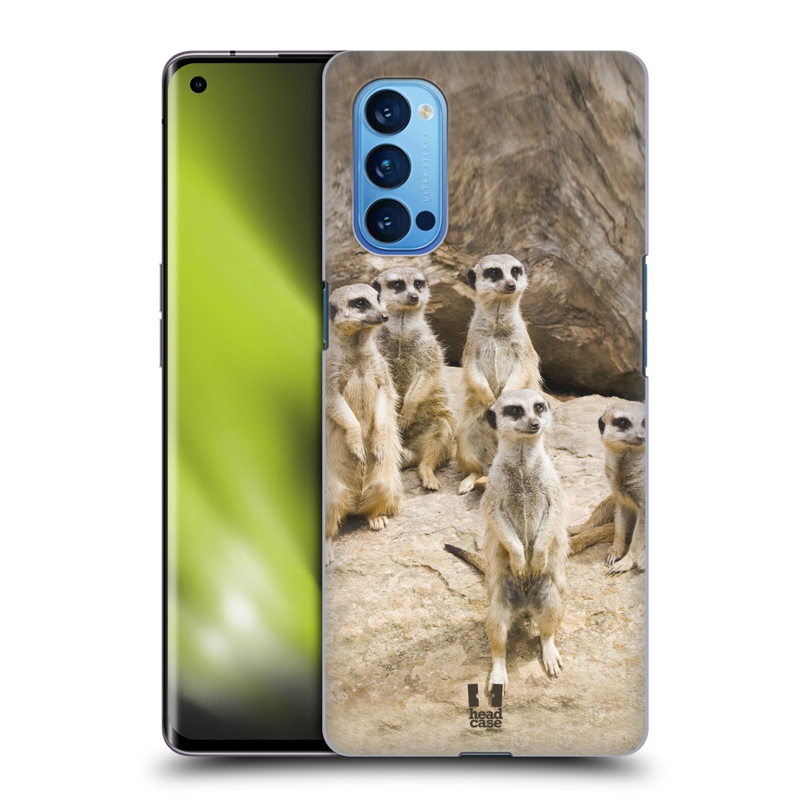 Zadní obal pro mobil Oppo Reno 4 PRO 5G - HEAD CASE - Svět zvířat roztomilé surikaty