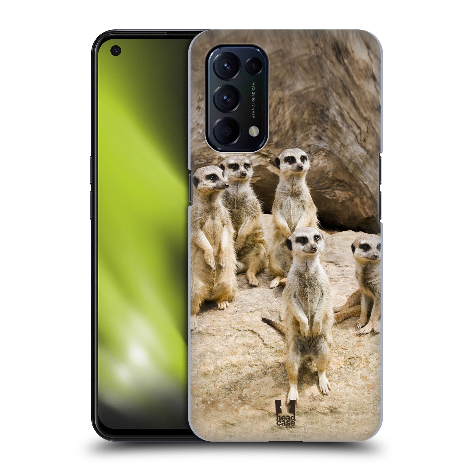 Zadní obal pro mobil Oppo Reno 5 (5G) - HEAD CASE - Svět zvířat roztomilé surikaty
