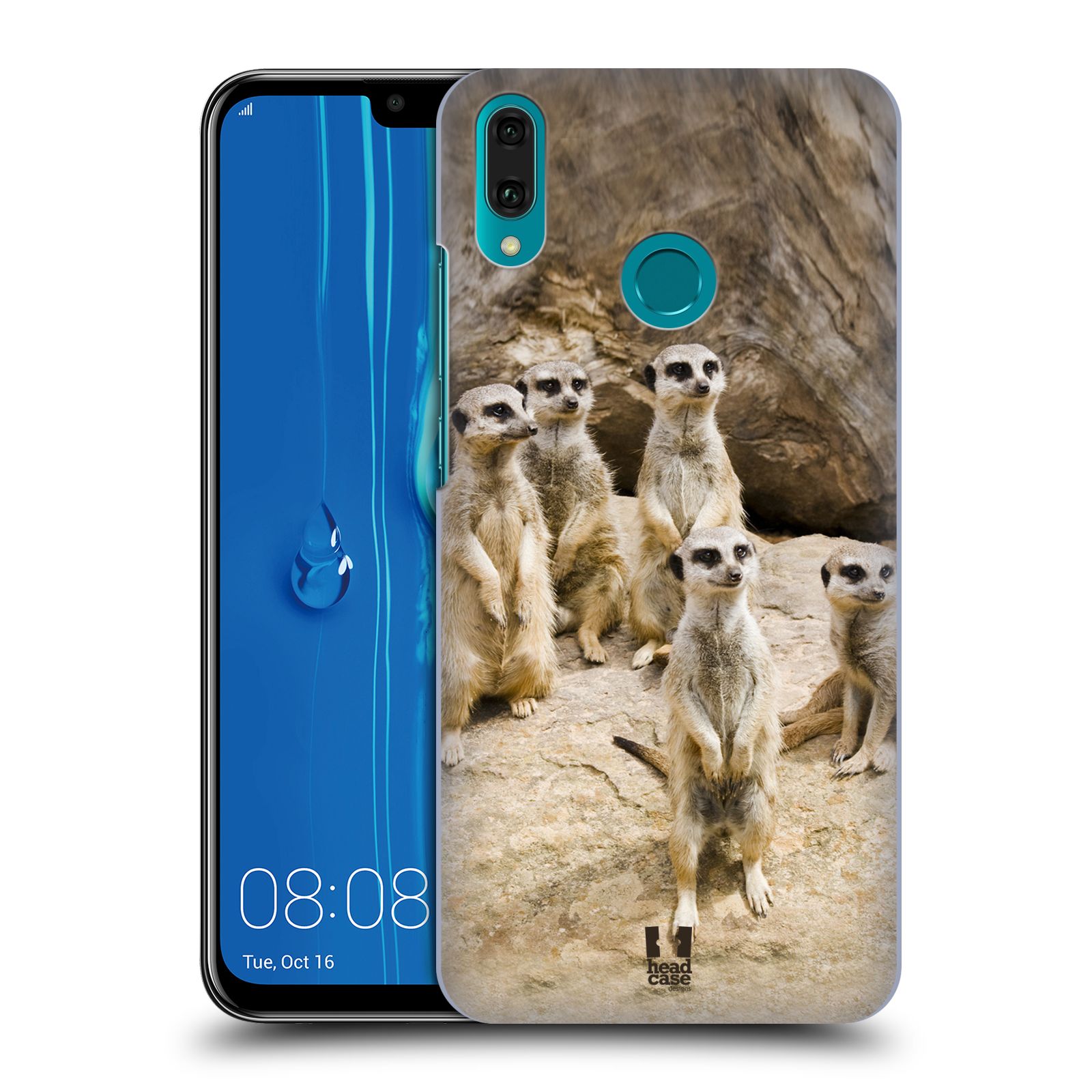 Pouzdro na mobil Huawei Y9 2019 - HEAD CASE - vzor Divočina, Divoký život a zvířata foto SURIKATA