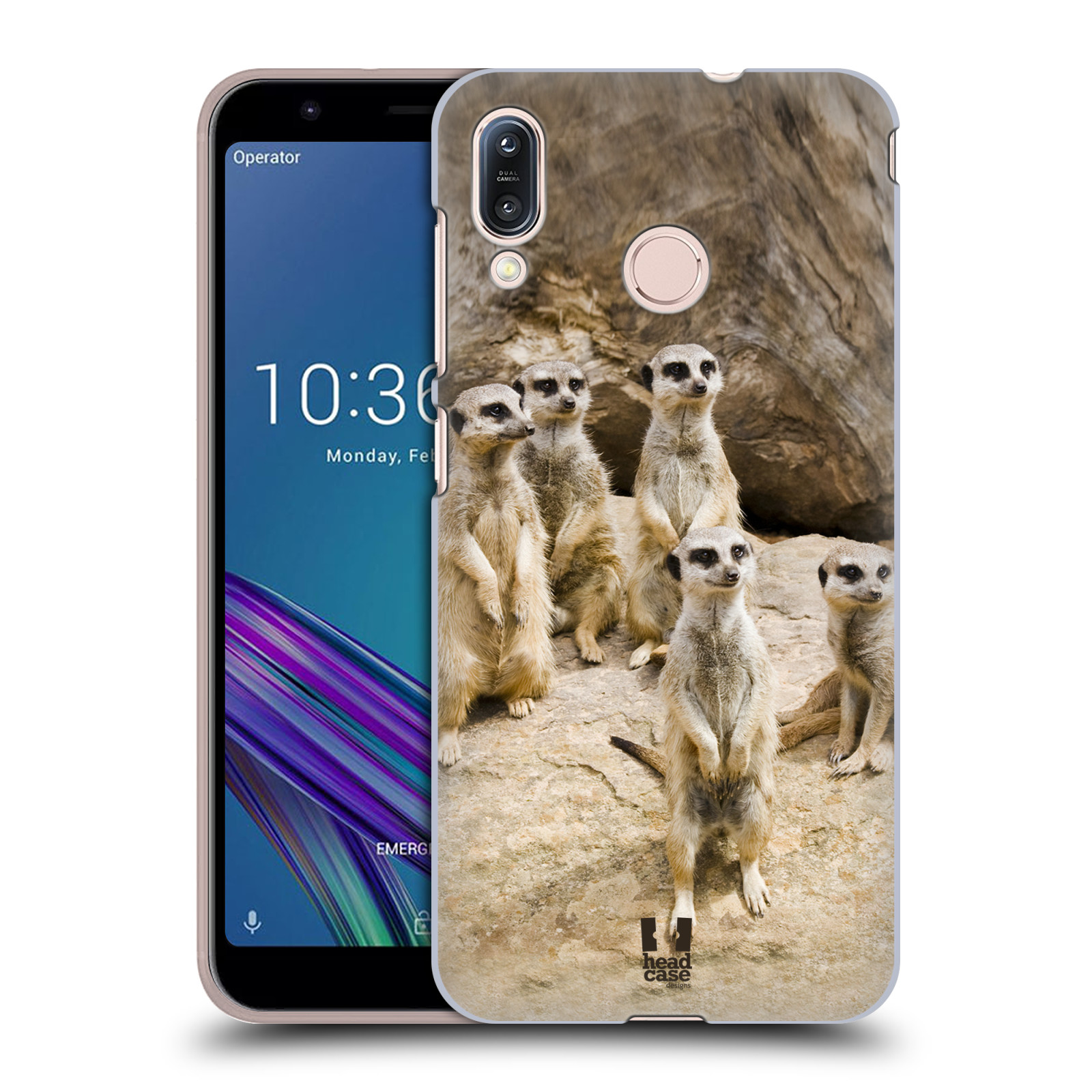Zadní obal pro mobil Asus Zenfone Max (M1) ZB555KL - HEAD CASE - Svět zvířat roztomilé surikaty