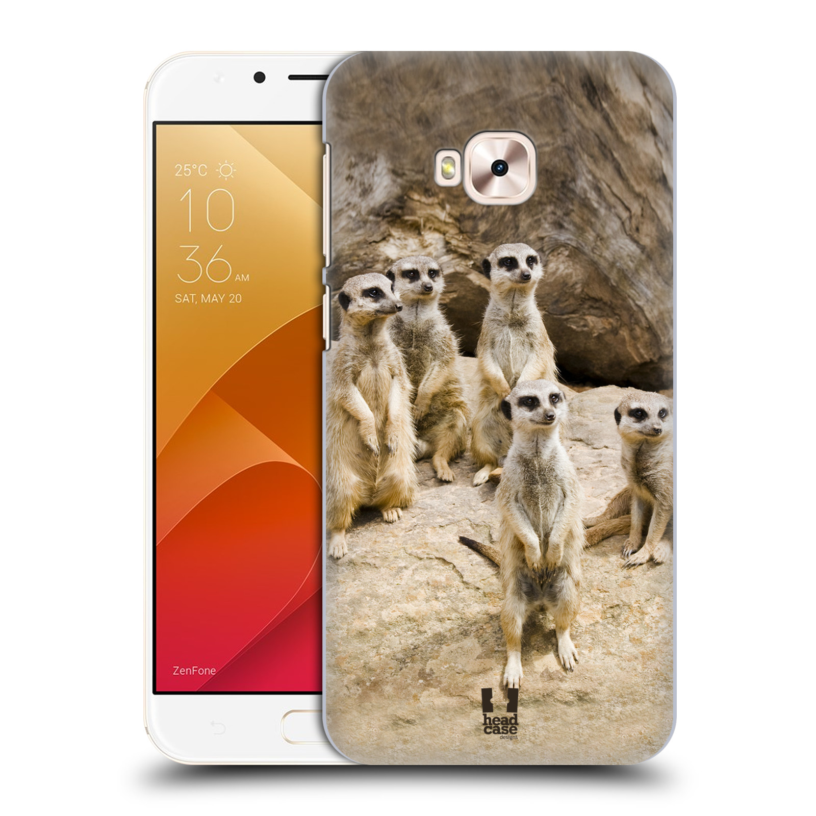 Zadní obal pro mobil Asus Zenfone 4 Selfie Pro ZD552KL - HEAD CASE - Svět zvířat roztomilé surikaty