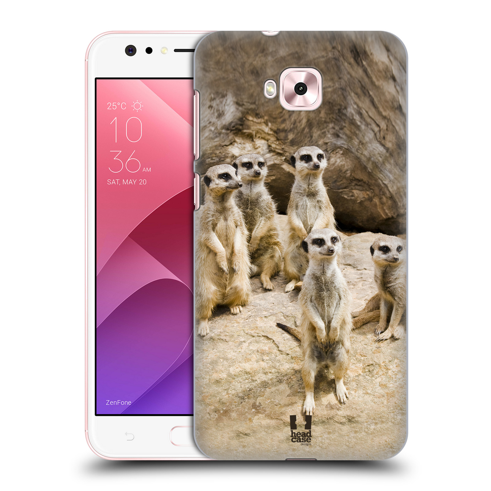 Zadní obal pro mobil Asus Zenfone 4 Selfie ZD553KL - HEAD CASE - Svět zvířat roztomilé surikaty
