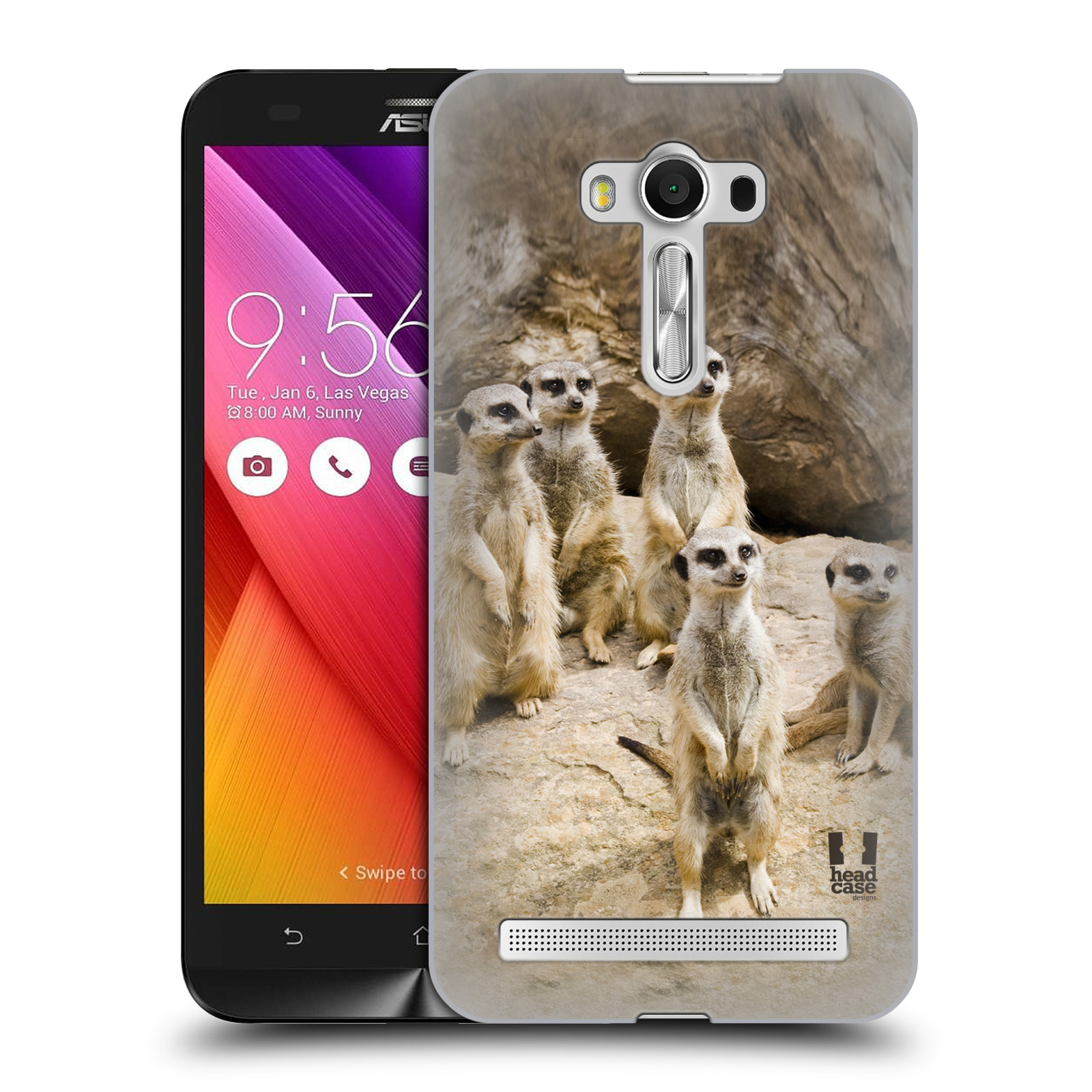HEAD CASE plastový obal na mobil Asus Zenfone 2 LASER (5,5 displej ZE550KL) vzor Divočina, Divoký život a zvířata foto SURIKATA