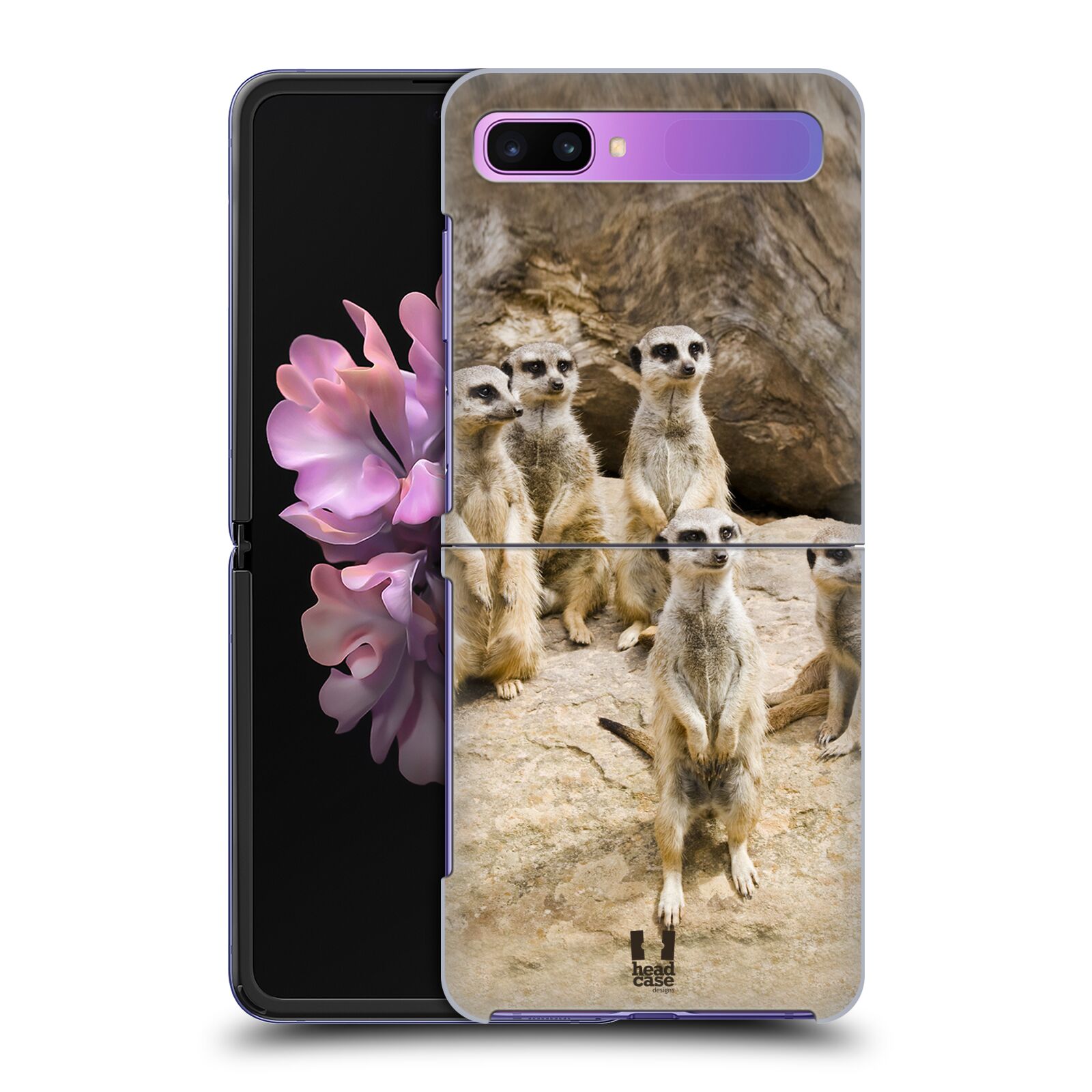 Zadní obal pro mobil Samsung Galaxy Z Flip - HEAD CASE - Svět zvířat roztomilé surikaty