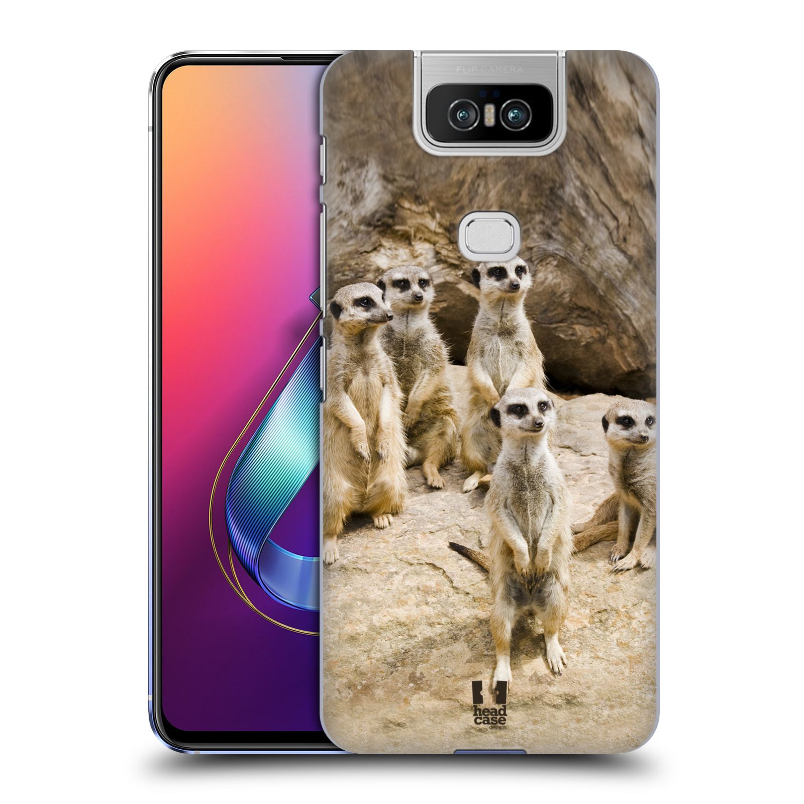 Zadní obal pro mobil Asus Zenfone 6 ZS630KL - HEAD CASE - Svět zvířat roztomilé surikaty