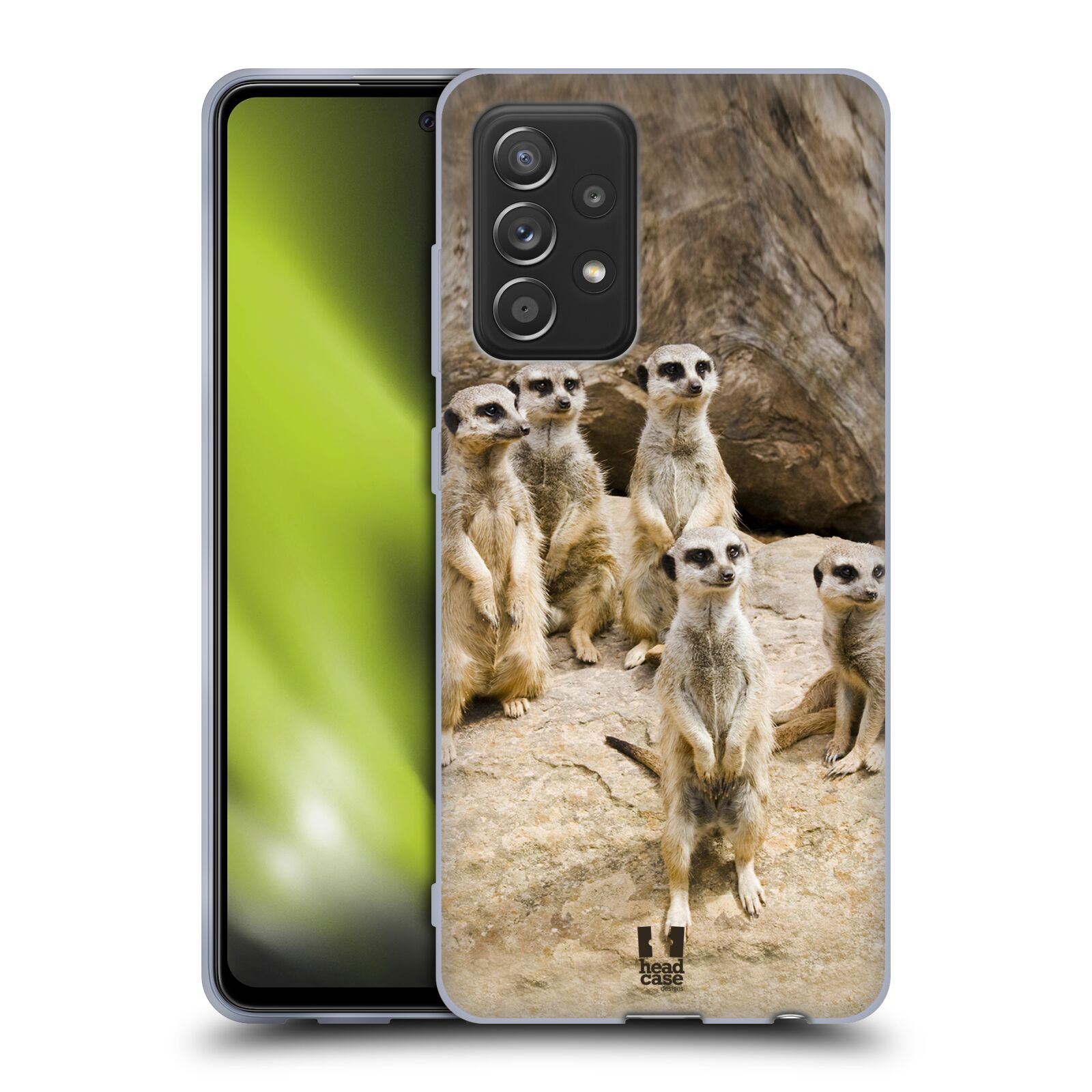 Plastový obal HEAD CASE na mobil Samsung Galaxy A52 / A52 5G / A52s 5G vzor Divočina, Divoký život a zvířata foto SURIKATA
