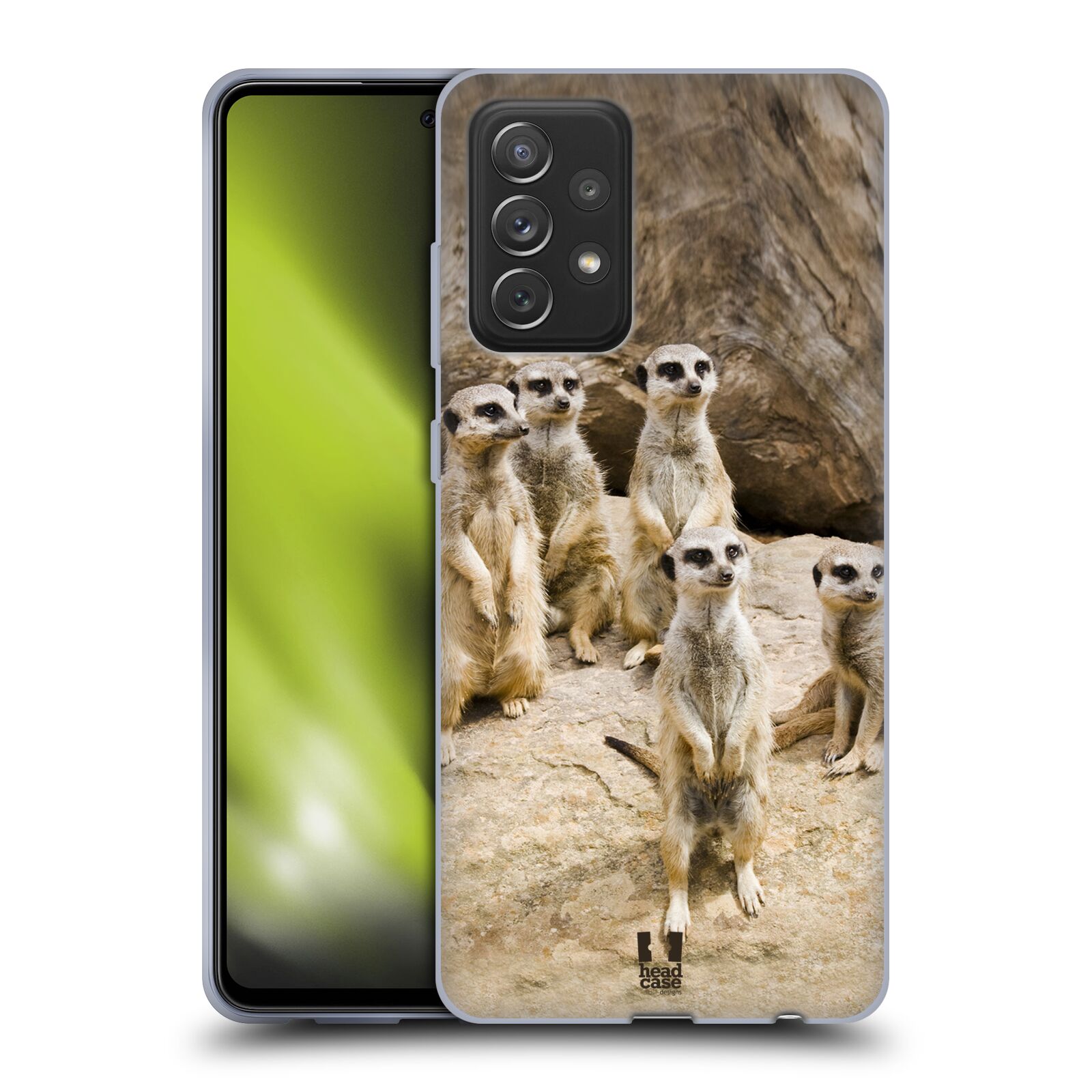 Zadní obal pro mobil Samsung Galaxy A72 / A72 5G - HEAD CASE - Svět zvířat roztomilé surikaty