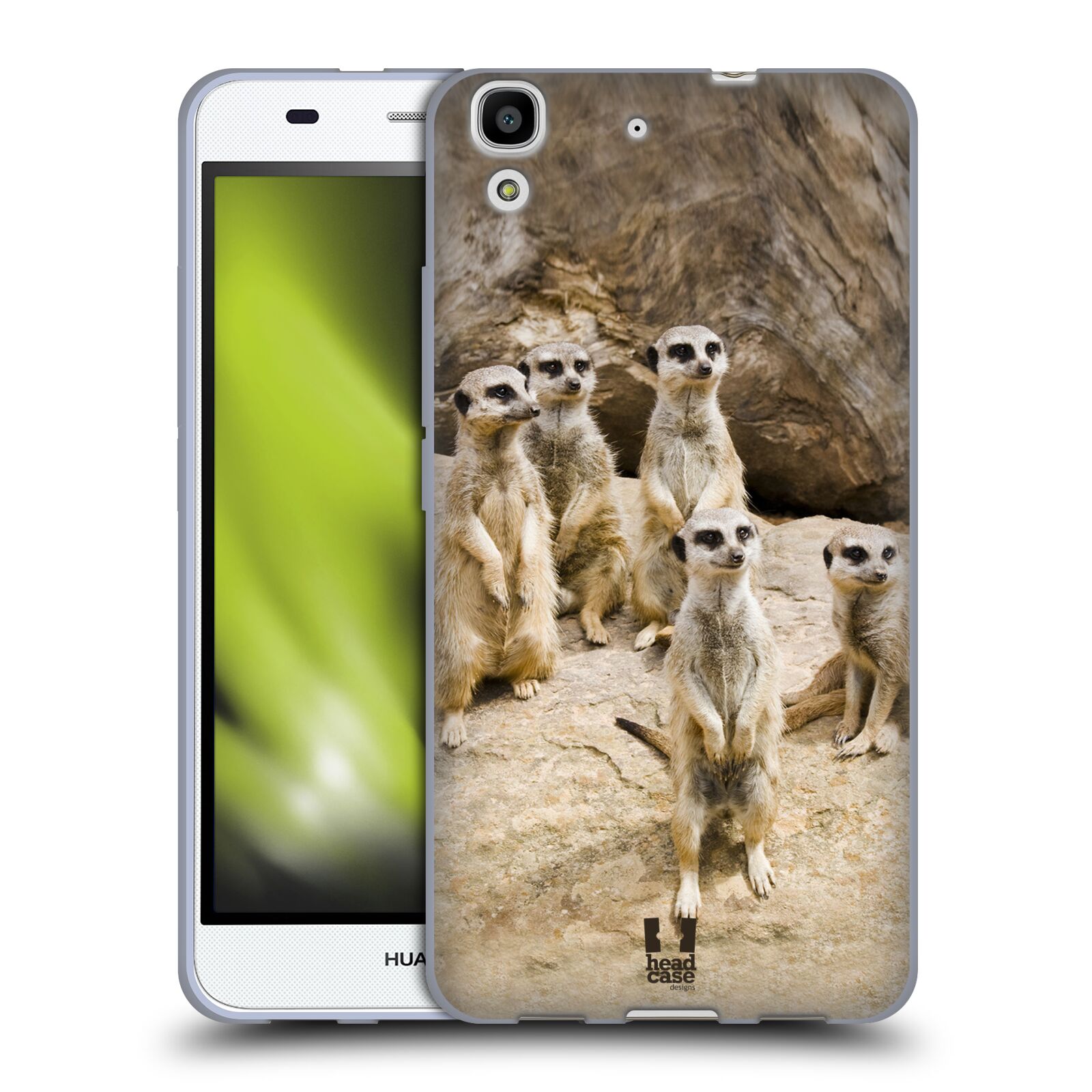 HEAD CASE silikonový obal na mobil HUAWEI Y6 vzor Divočina, Divoký život a zvířata foto SURIKATA
