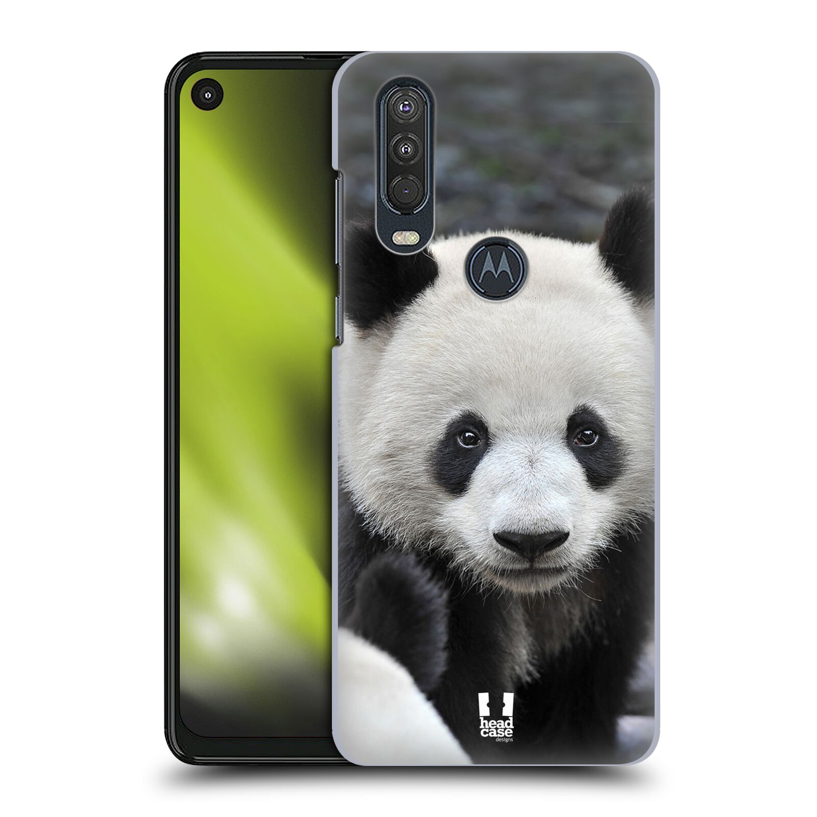 Zadní obal pro mobil Motorola One Action - HEAD CASE - Svět zvířat medvěd panda