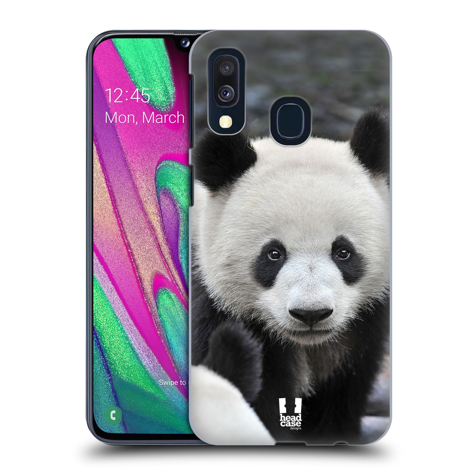 Zadní obal pro mobil Samsung Galaxy A40 - HEAD CASE - Svět zvířat medvěd panda