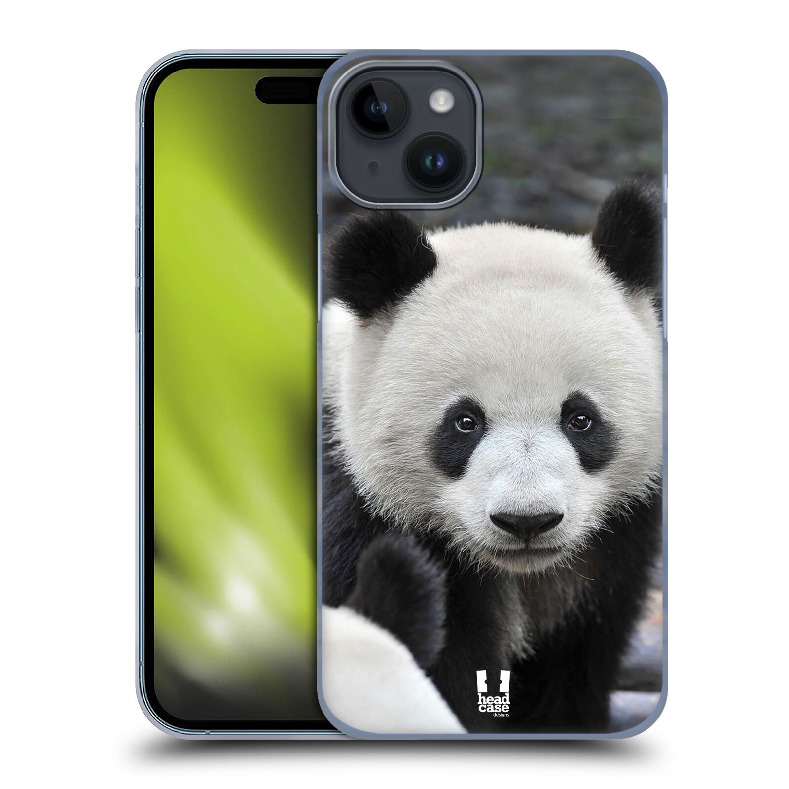 Plastový obal HEAD CASE na mobil Apple Iphone 15 PLUS vzor Divočina, Divoký život a zvířata foto MEDVĚD PANDA