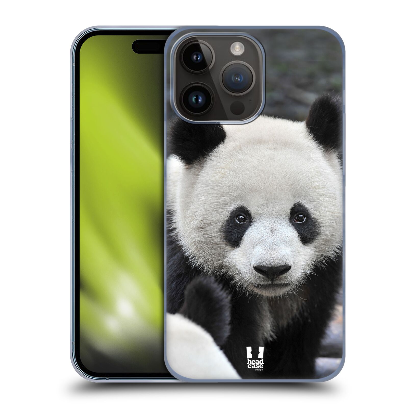 Plastový obal HEAD CASE na mobil Apple Iphone 15 PRO MAX vzor Divočina, Divoký život a zvířata foto MEDVĚD PANDA