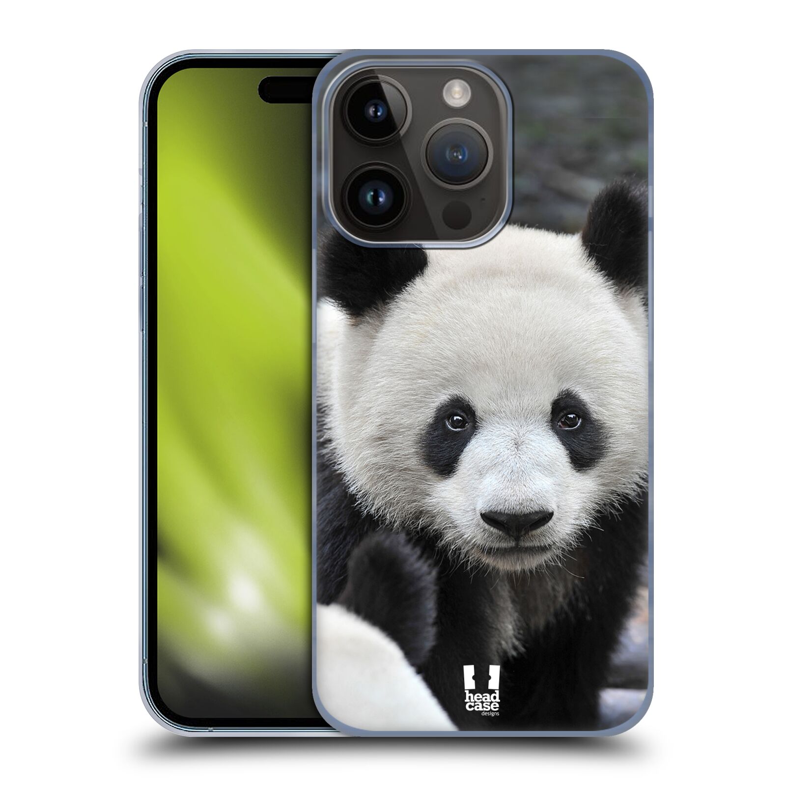 Plastový obal HEAD CASE na mobil Apple Iphone 15 Pro vzor Divočina, Divoký život a zvířata foto MEDVĚD PANDA