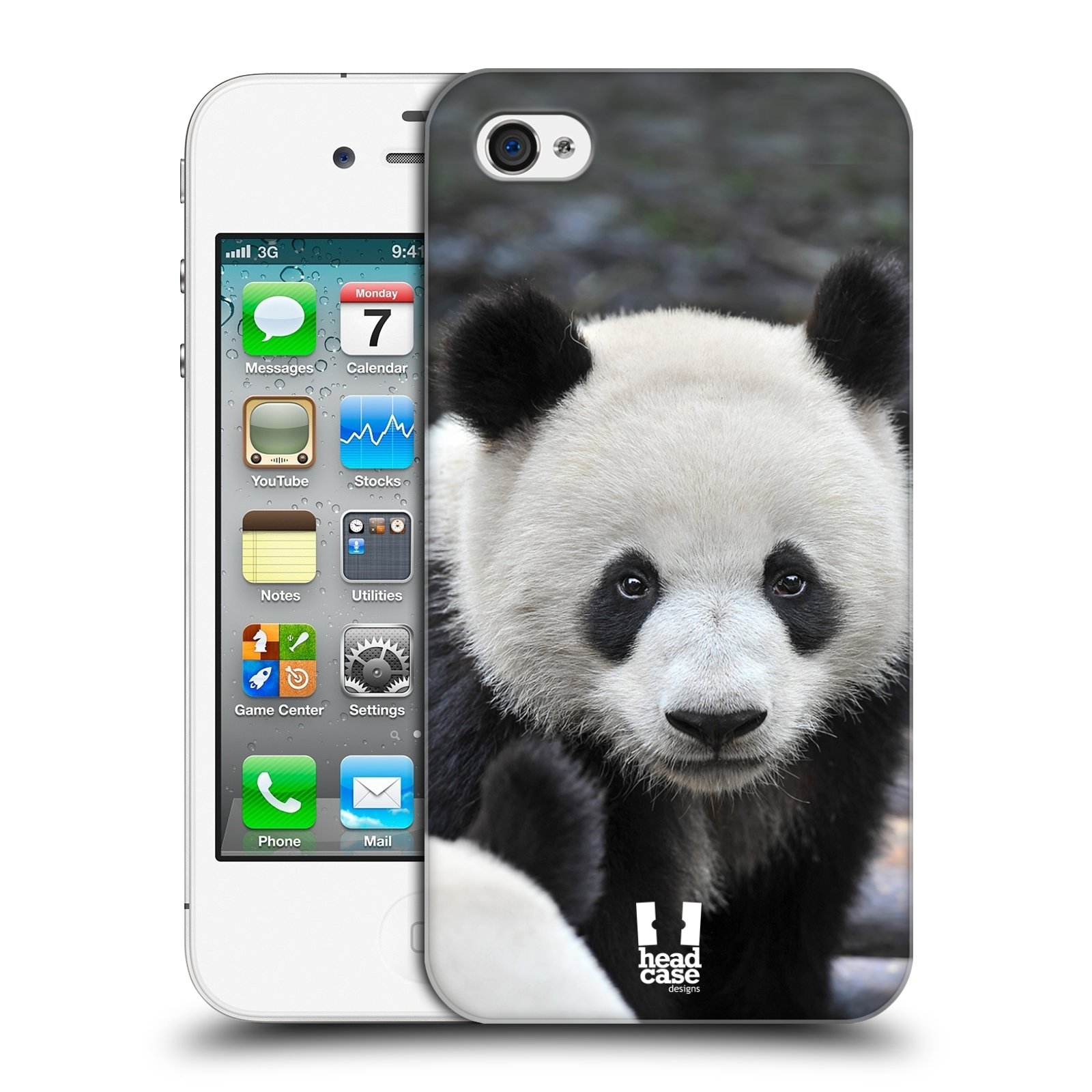 Zadní obal pro mobil Apple Iphone 4/4S - HEAD CASE - Svět zvířat medvěd panda