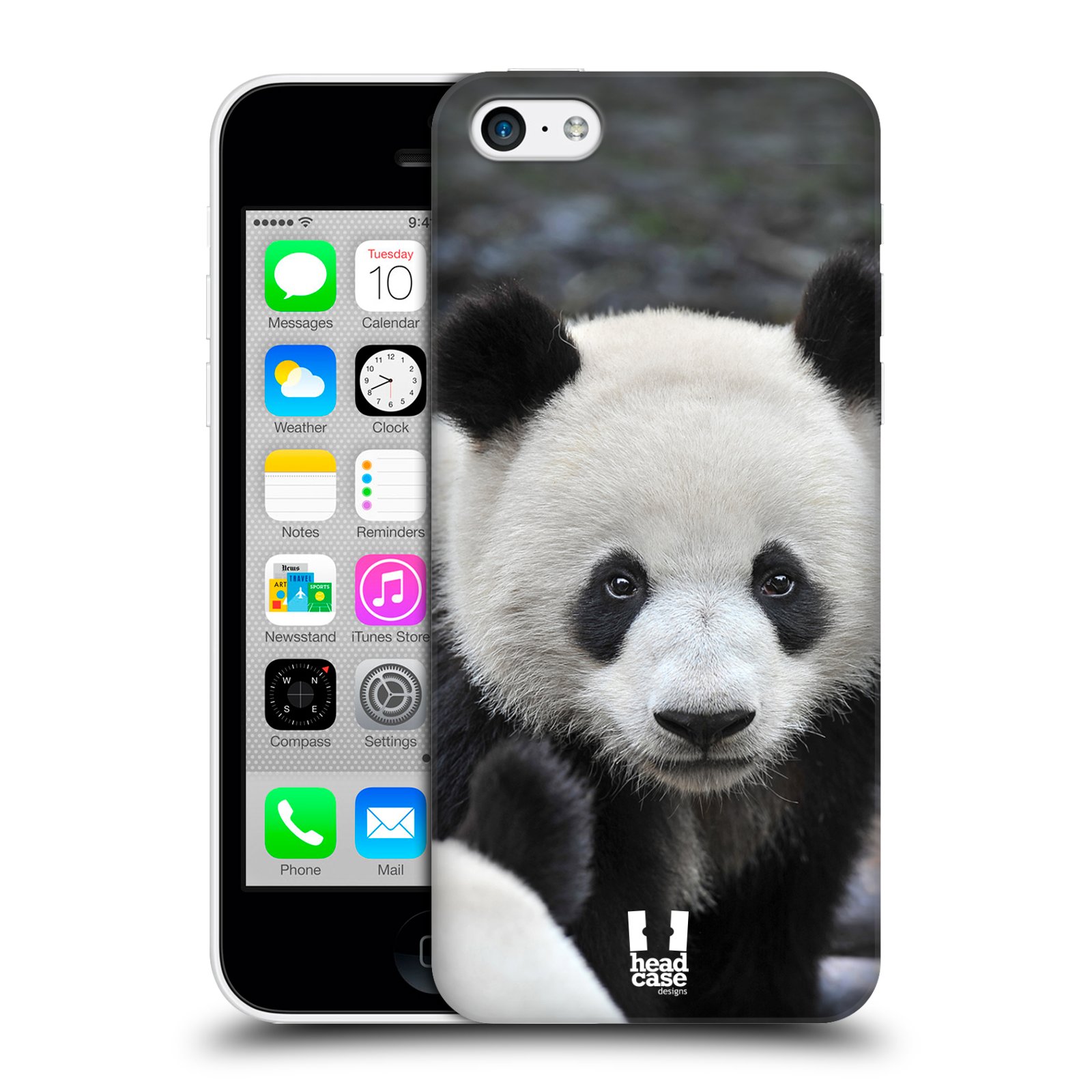 Zadní obal pro mobil Apple Iphone 5C - HEAD CASE - Svět zvířat medvěd panda