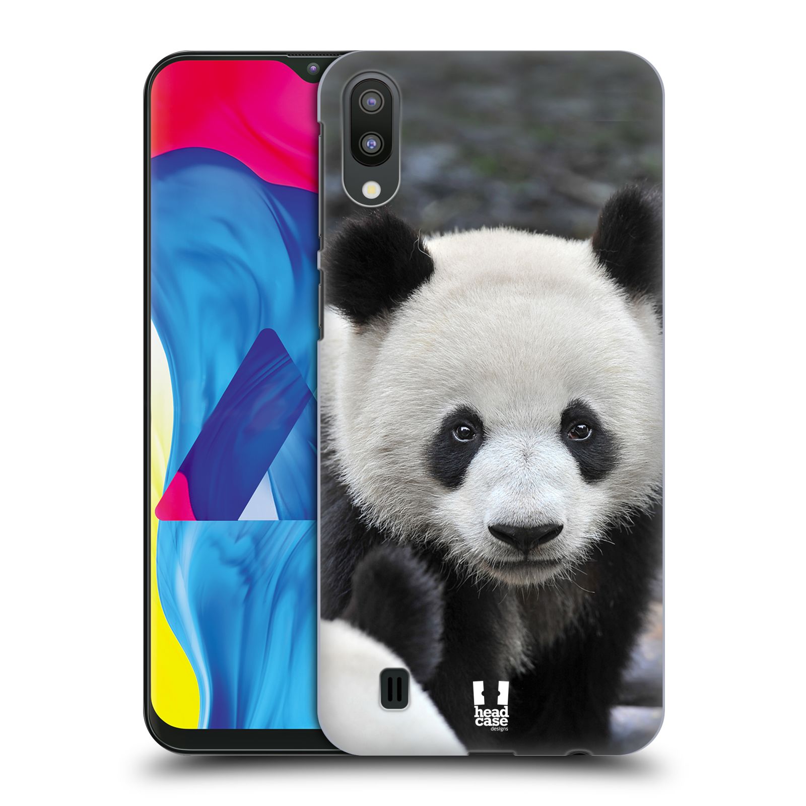 Plastový obal HEAD CASE na mobil Samsung Galaxy M10 vzor Divočina, Divoký život a zvířata foto MEDVĚD PANDA