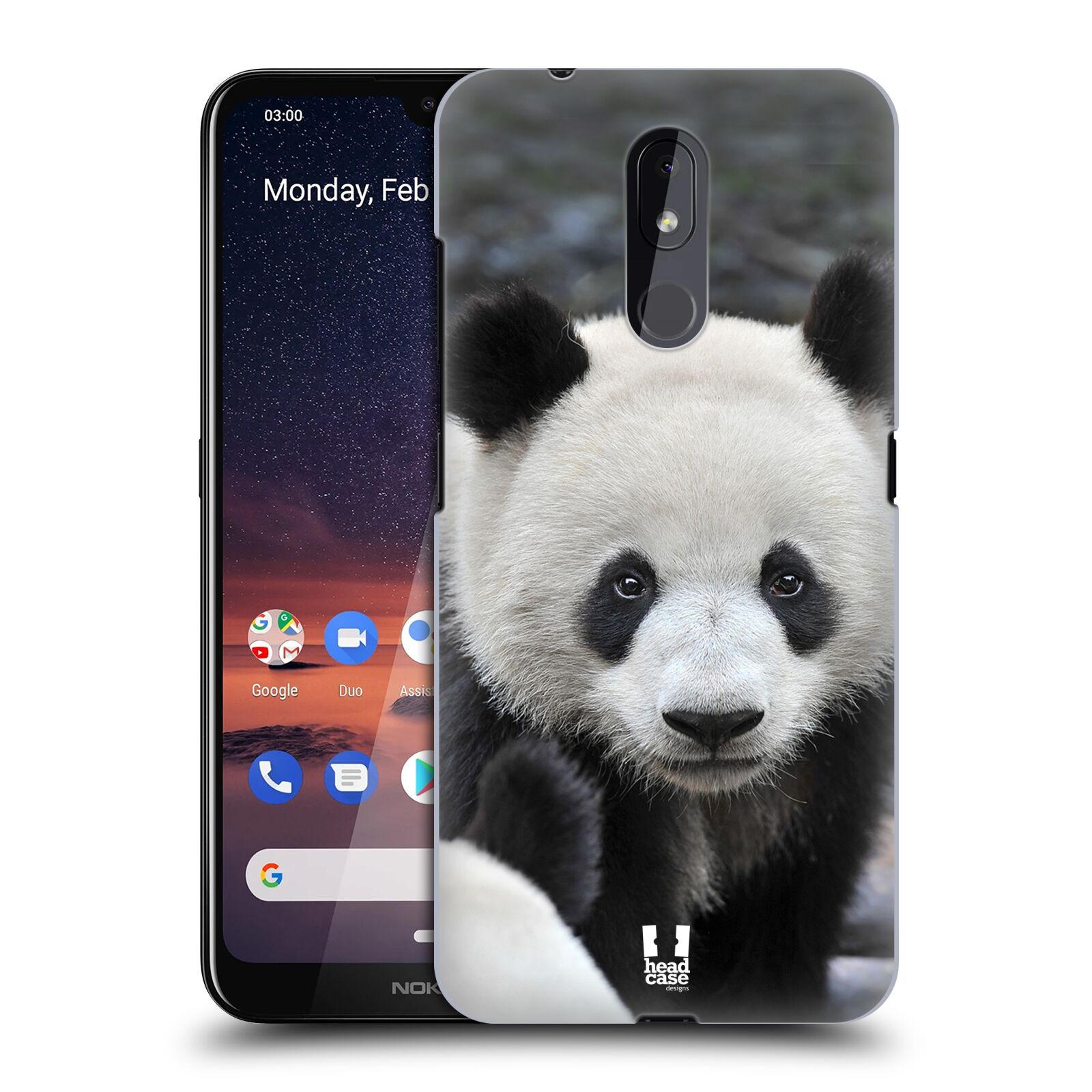 Pouzdro na mobil Nokia 3.2 - HEAD CASE - vzor Divočina, Divoký život a zvířata foto MEDVĚD PANDA