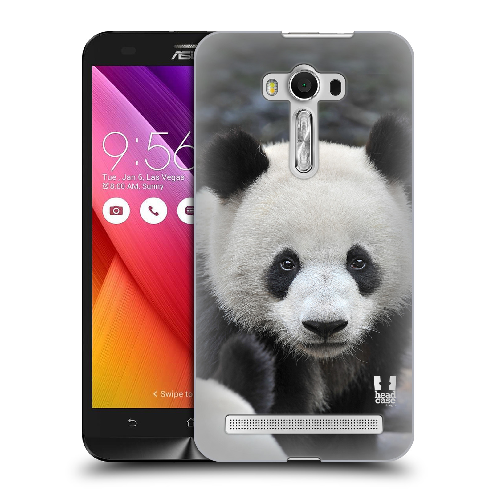 HEAD CASE plastový obal na mobil Asus Zenfone 2 LASER (5,5 displej ZE550KL) vzor Divočina, Divoký život a zvířata foto MEDVĚD PANDA