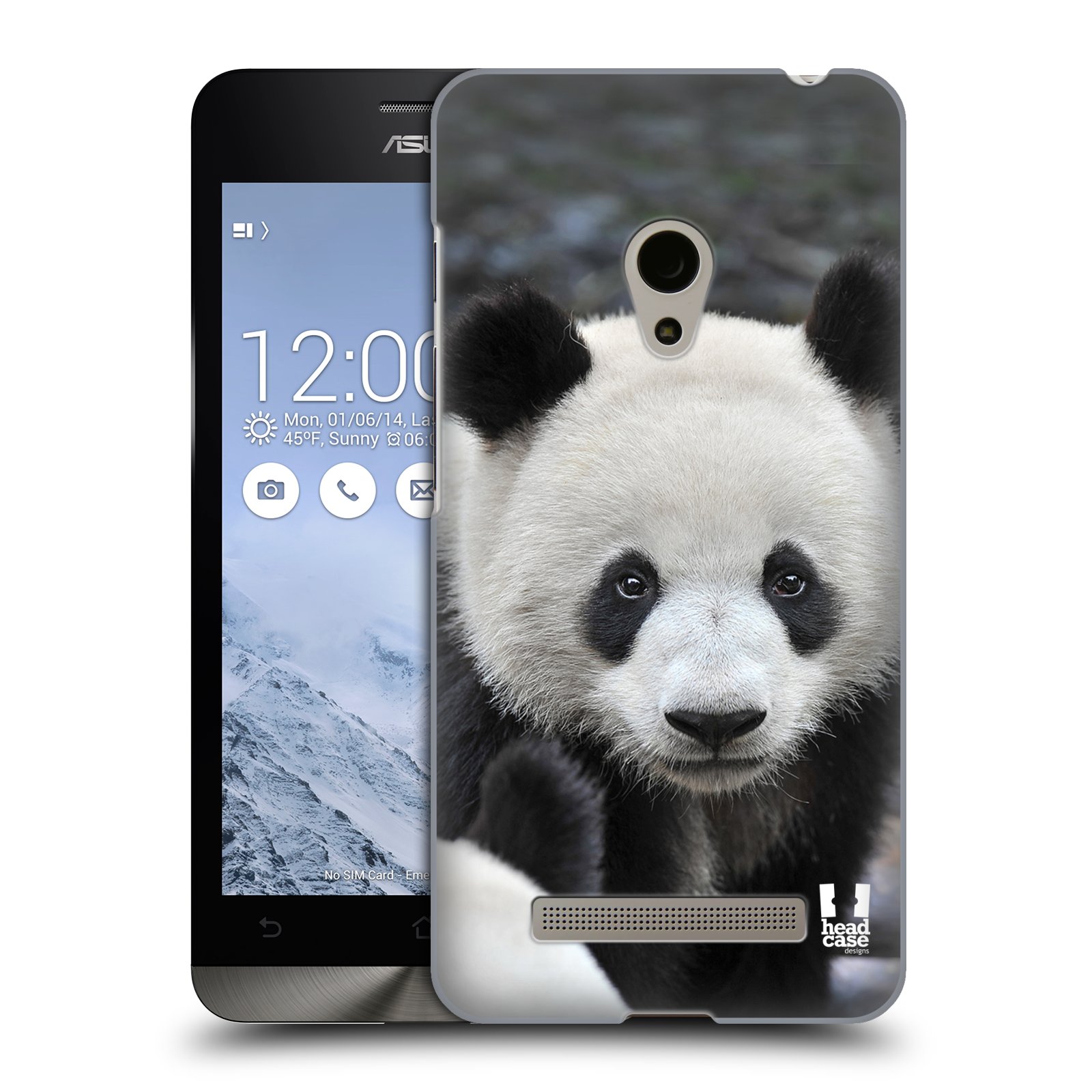 HEAD CASE plastový obal na mobil Asus Zenfone 5 vzor Divočina, Divoký život a zvířata foto MEDVĚD PANDA