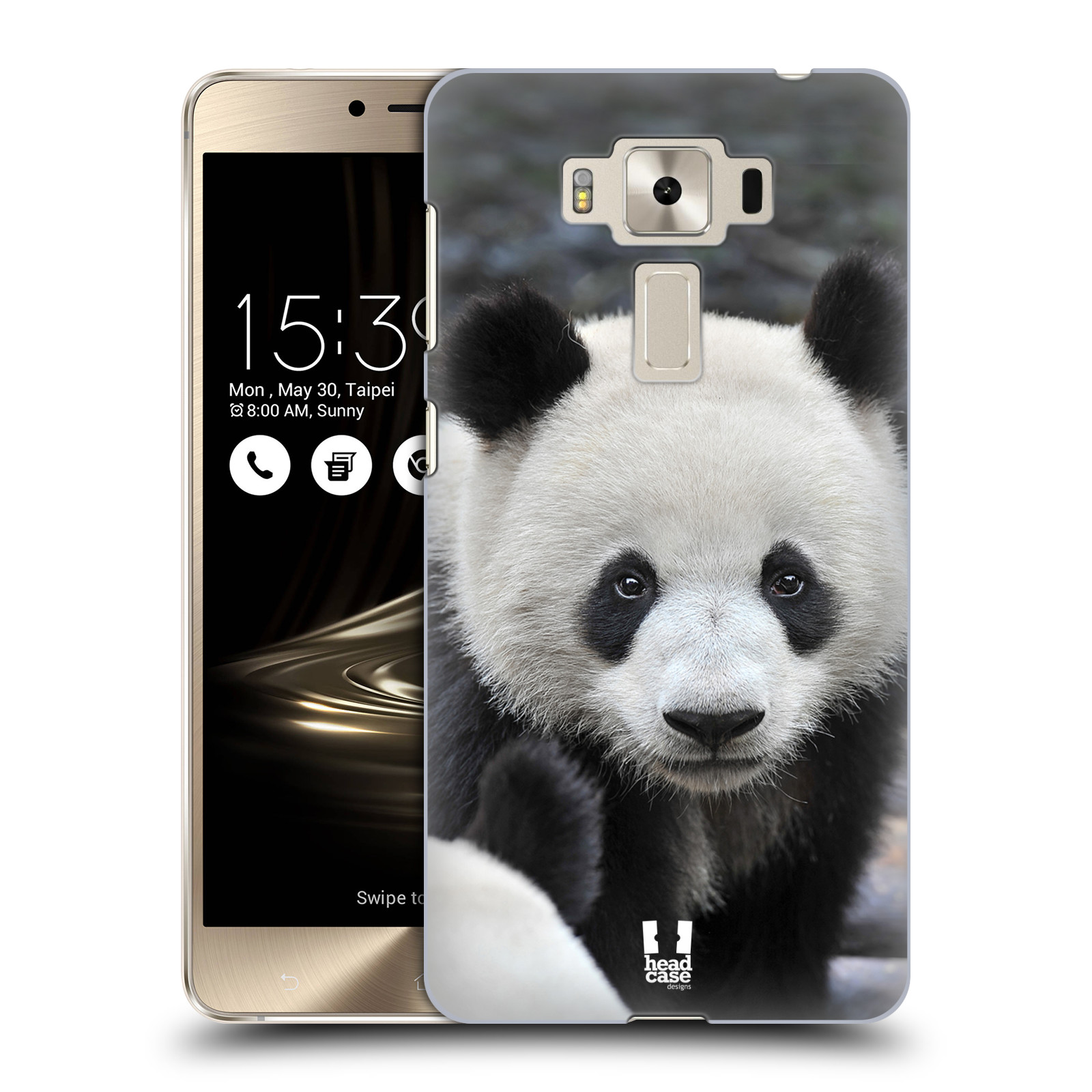 HEAD CASE plastový obal na mobil Asus Zenfone 3 DELUXE ZS550KL vzor Divočina, Divoký život a zvířata foto MEDVĚD PANDA
