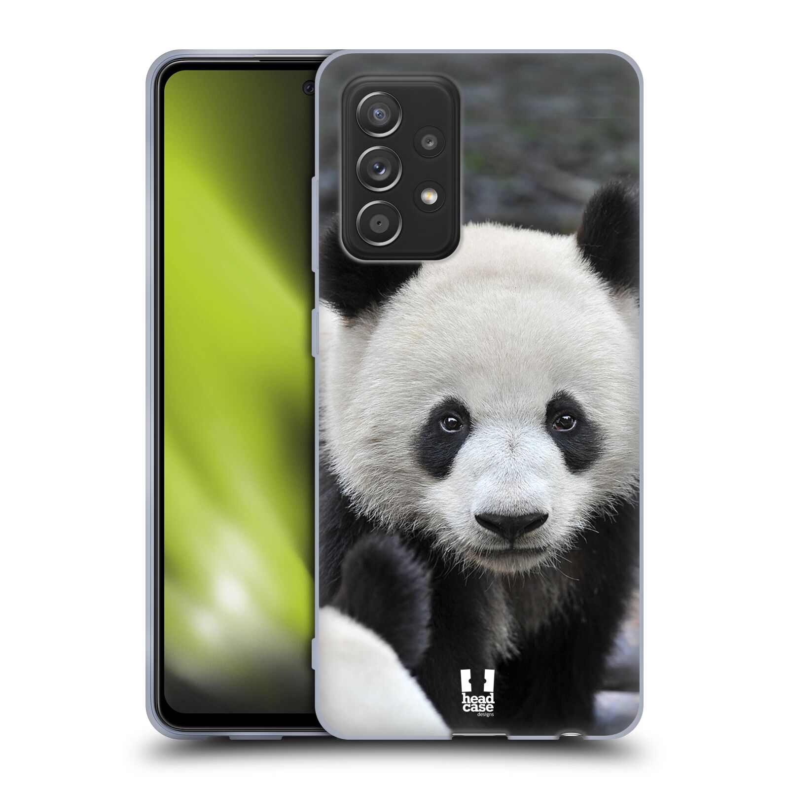 Plastový obal HEAD CASE na mobil Samsung Galaxy A52 / A52 5G / A52s 5G vzor Divočina, Divoký život a zvířata foto MEDVĚD PANDA