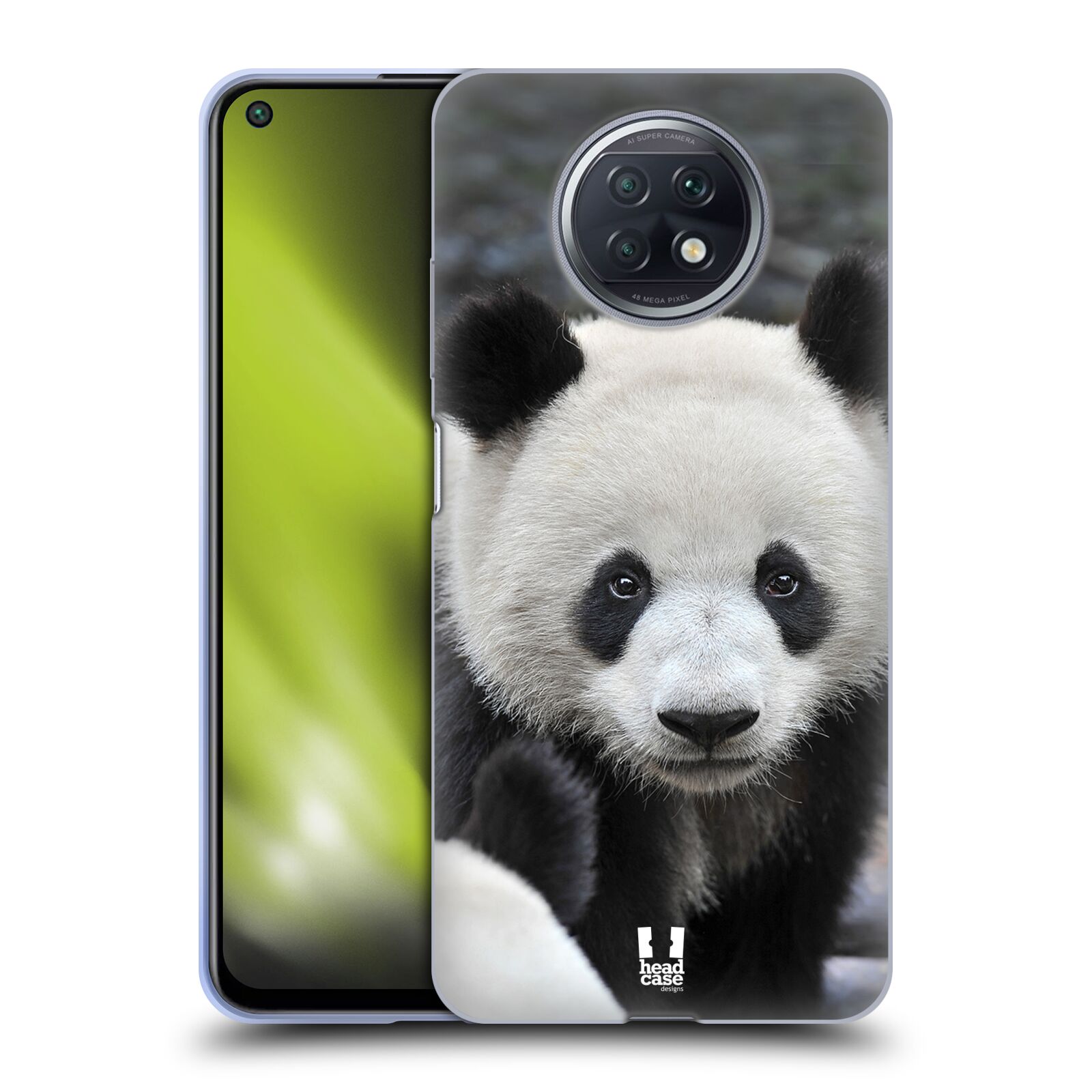 Plastový obal HEAD CASE na mobil Xiaomi Redmi Note 9T vzor Divočina, Divoký život a zvířata foto MEDVĚD PANDA