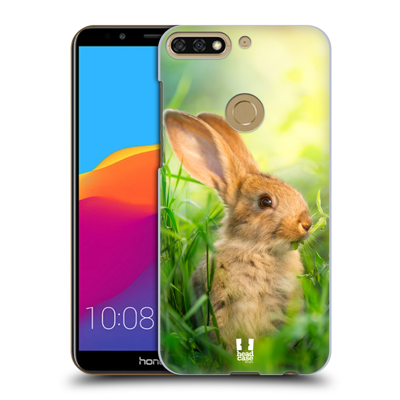 HEAD CASE plastový obal na mobil Honor 7c vzor Divočina, Divoký život a zvířata foto ZAJÍČEK V TRÁVĚ ZELENÁ