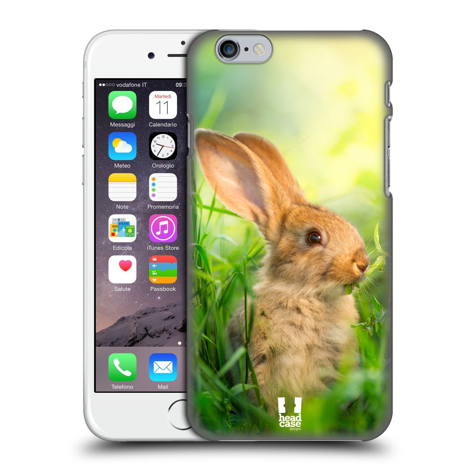 Plastové pouzdro pro mobil Apple Iphone 6/6S vzor Divočina, Divoký život a zvířata foto ZAJÍČEK V TRÁVĚ ZELENÁ
