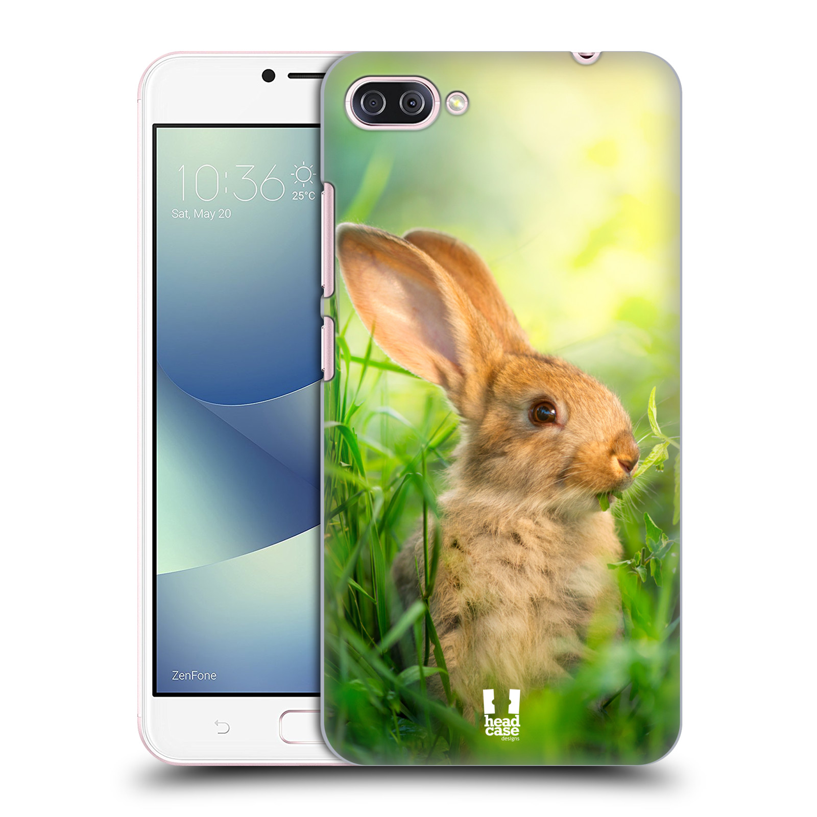 HEAD CASE plastový obal na mobil Asus Zenfone 4 MAX ZC554KL vzor Divočina, Divoký život a zvířata foto ZAJÍČEK V TRÁVĚ ZELENÁ