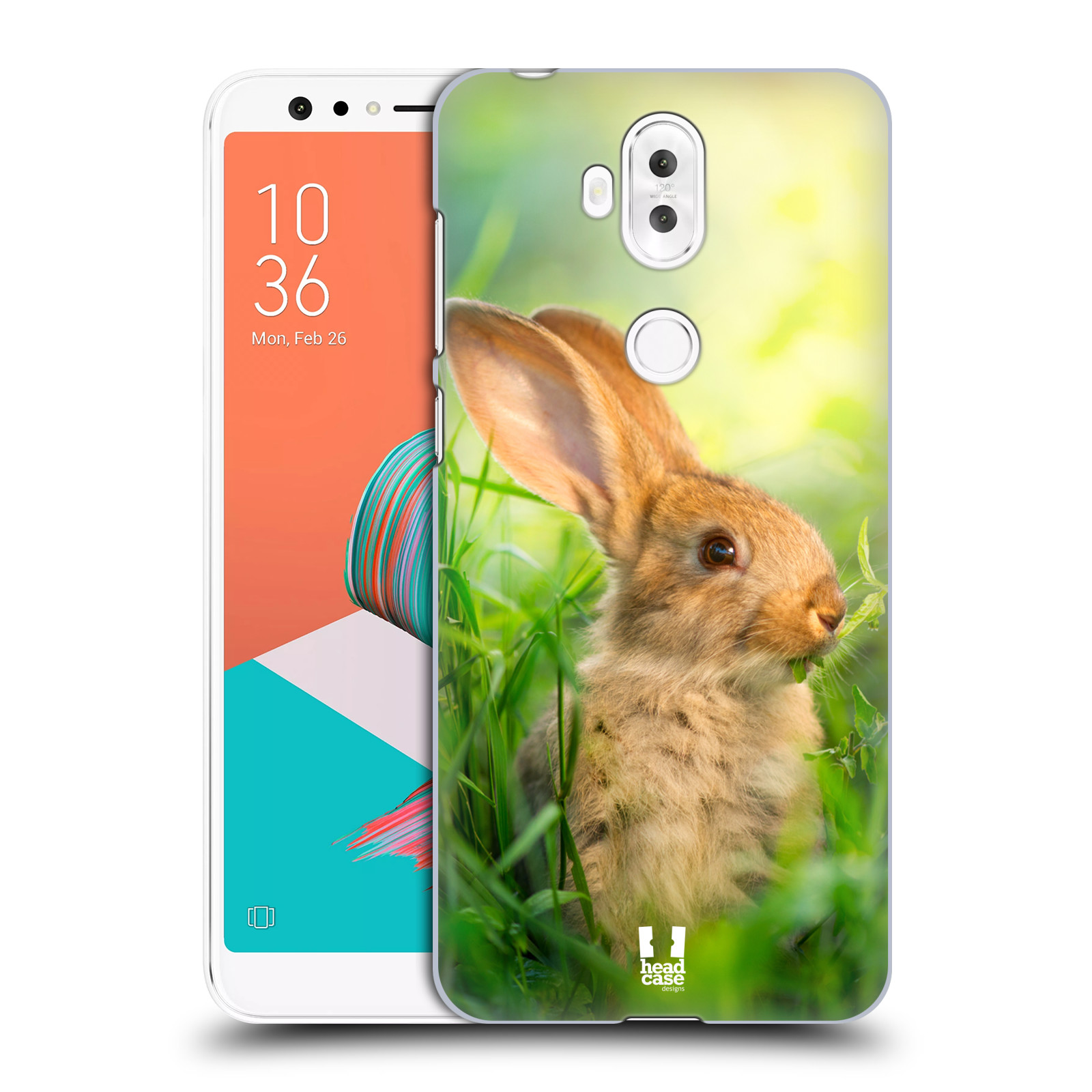 HEAD CASE plastový obal na mobil Asus Zenfone 5 LITE ZC600KL vzor Divočina, Divoký život a zvířata foto ZAJÍČEK V TRÁVĚ ZELENÁ