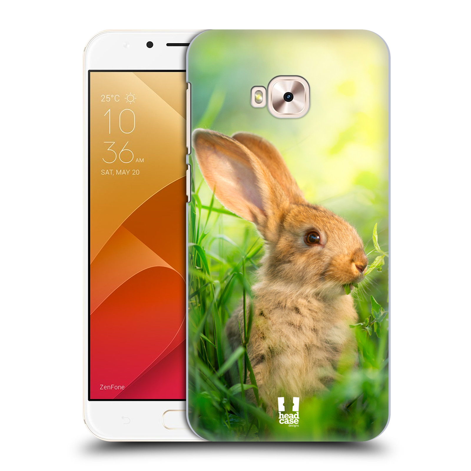 HEAD CASE plastový obal na mobil Asus Zenfone 4 Selfie Pro ZD552KL vzor Divočina, Divoký život a zvířata foto ZAJÍČEK V TRÁVĚ ZELENÁ