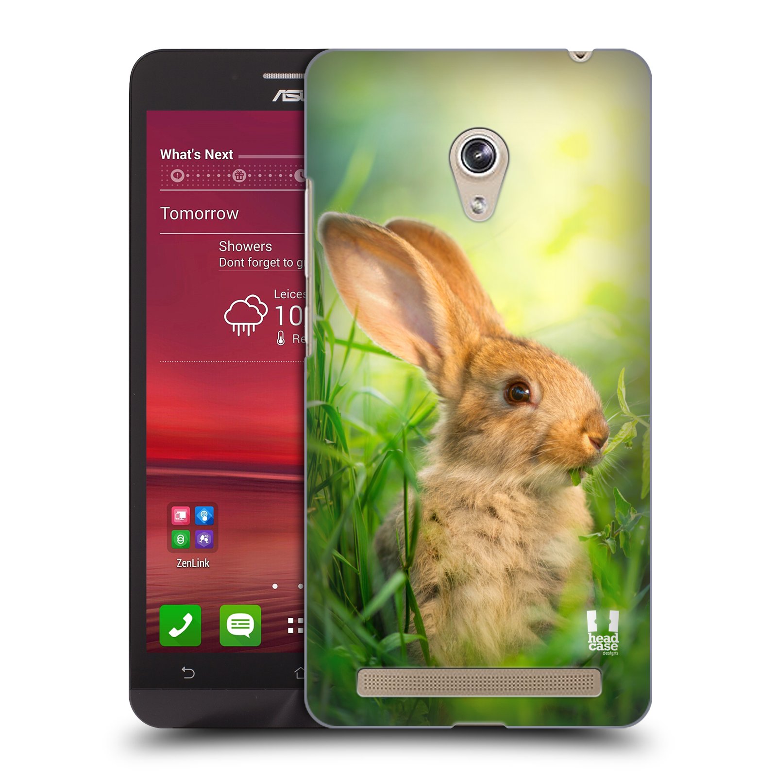 HEAD CASE plastový obal na mobil Asus Zenfone 6 vzor Divočina, Divoký život a zvířata foto ZAJÍČEK V TRÁVĚ ZELENÁ