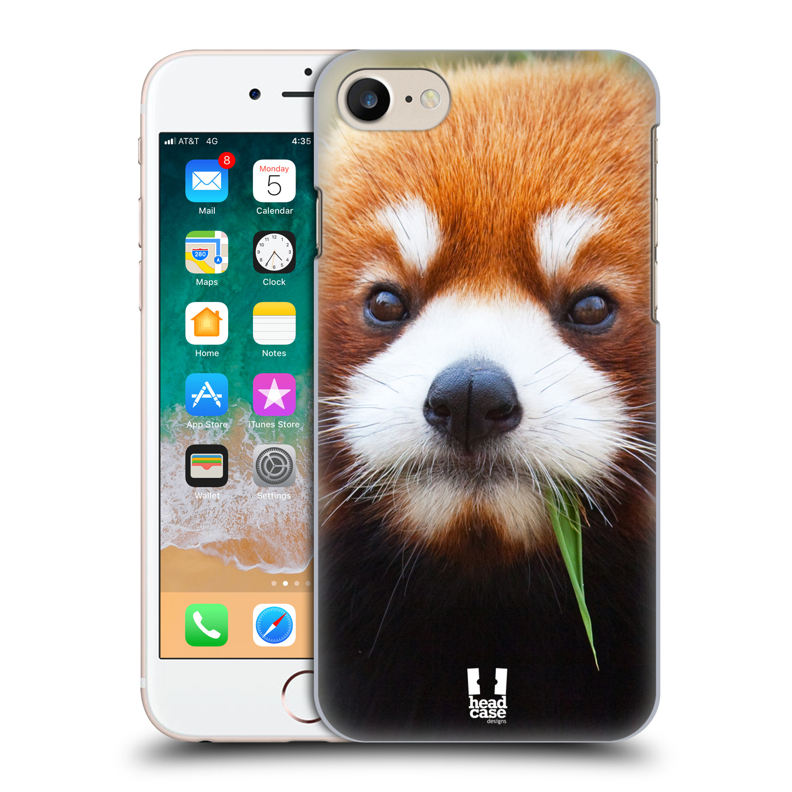 Plastové pouzdro pro mobil Apple Iphone 7/8/SE 2020 vzor Divočina, Divoký život a zvířata foto PANDA HNĚDÁ