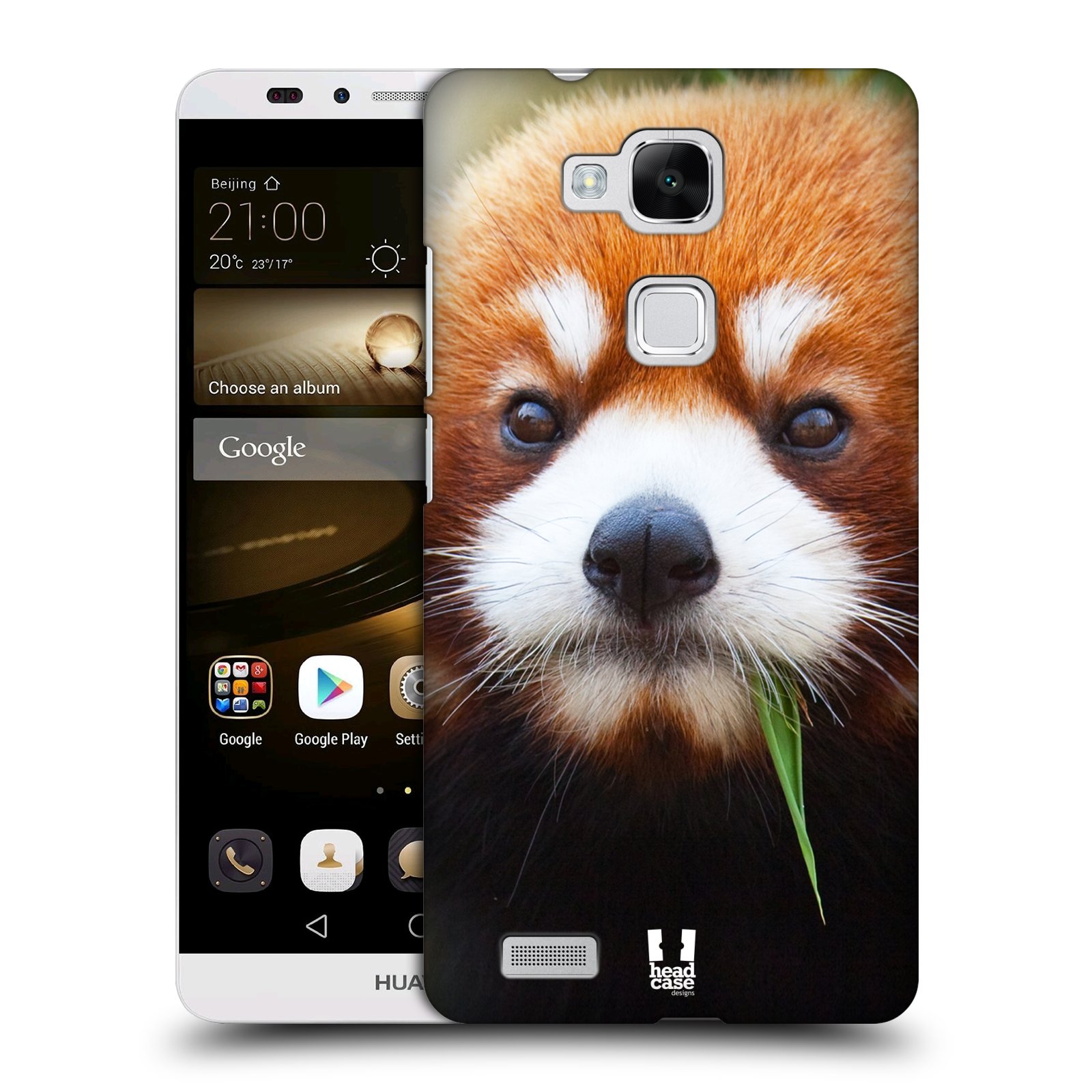 HEAD CASE plastový obal na mobil Huawei Mate 7 vzor Divočina, Divoký život a zvířata foto PANDA HNĚDÁ