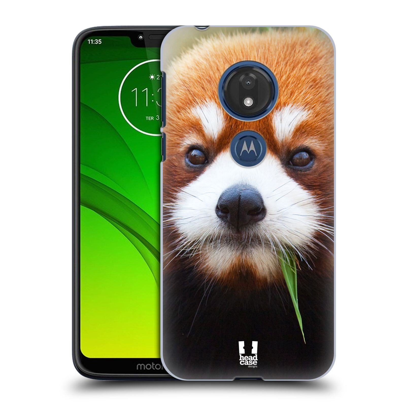 Pouzdro na mobil Motorola Moto G7 Play vzor Divočina, Divoký život a zvířata foto PANDA HNĚDÁ