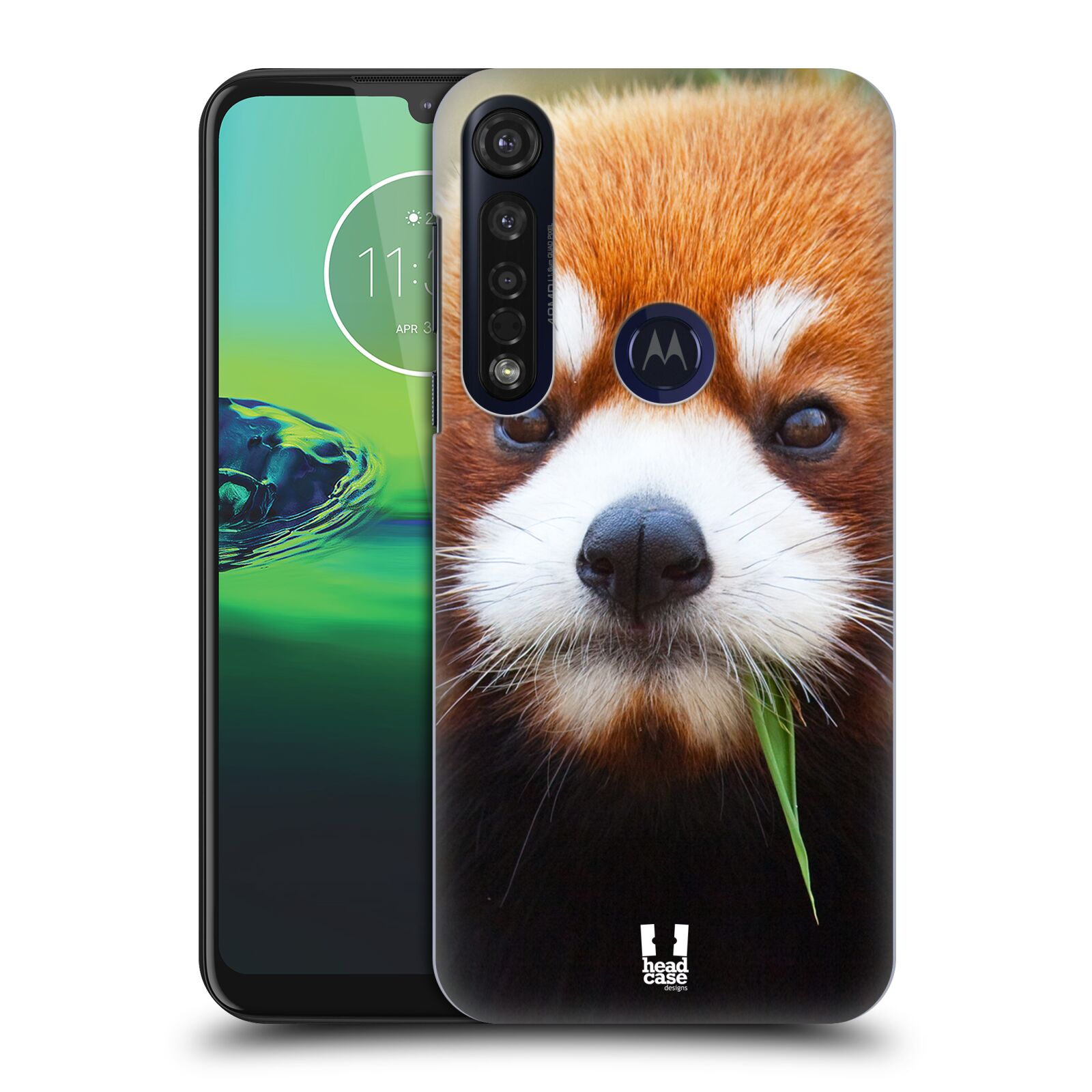Pouzdro na mobil Motorola Moto G8 PLUS - HEAD CASE - vzor Divočina, Divoký život a zvířata foto PANDA HNĚDÁ