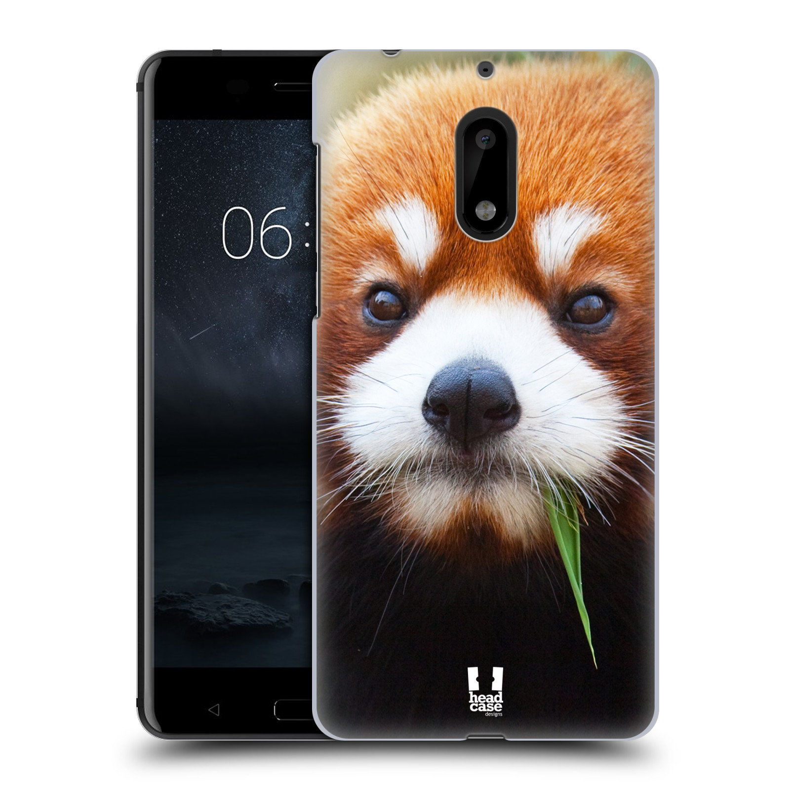 HEAD CASE plastový obal na mobil Nokia 6 vzor Divočina, Divoký život a zvířata foto PANDA HNĚDÁ