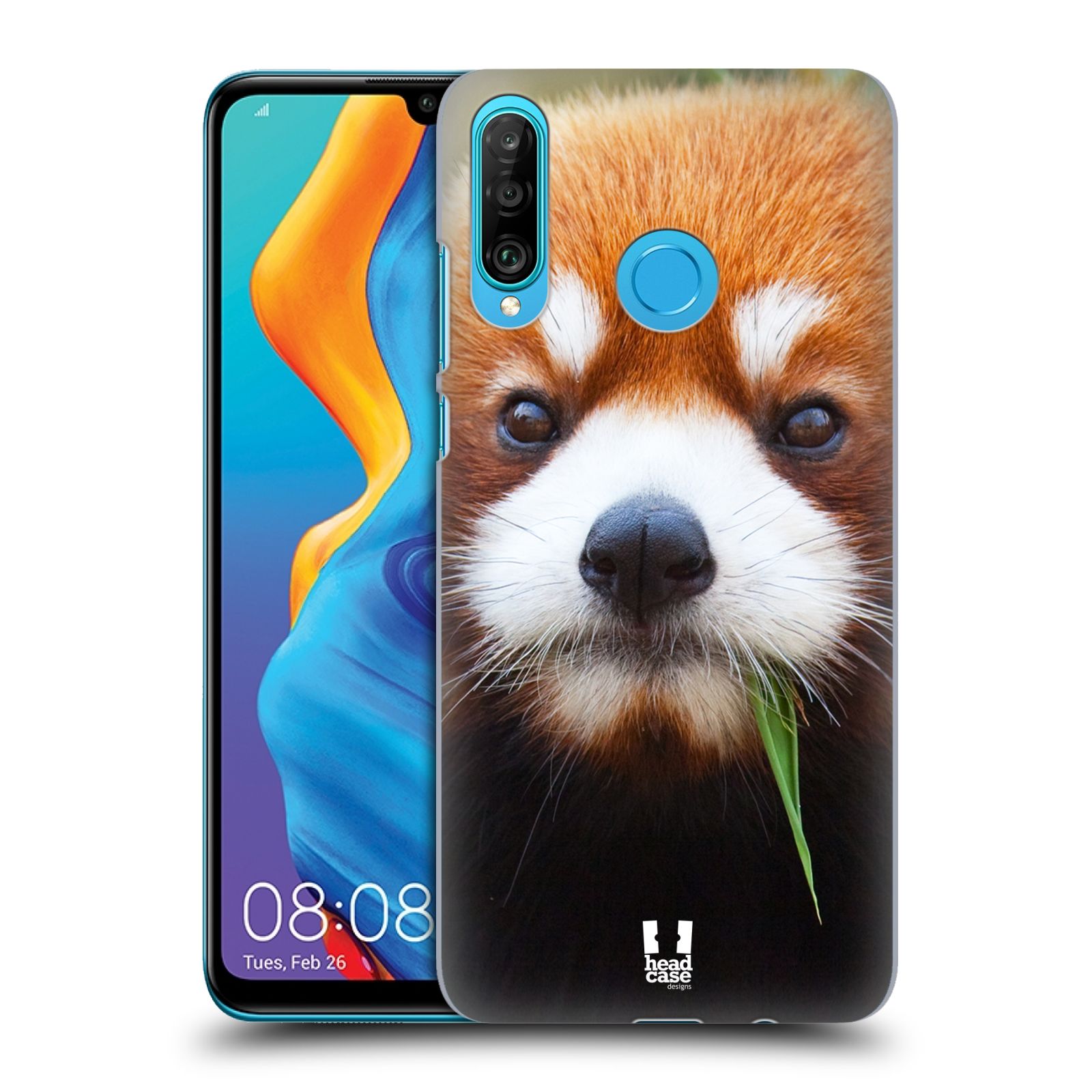 Pouzdro na mobil Huawei P30 LITE - HEAD CASE - vzor Divočina, Divoký život a zvířata foto PANDA HNĚDÁ