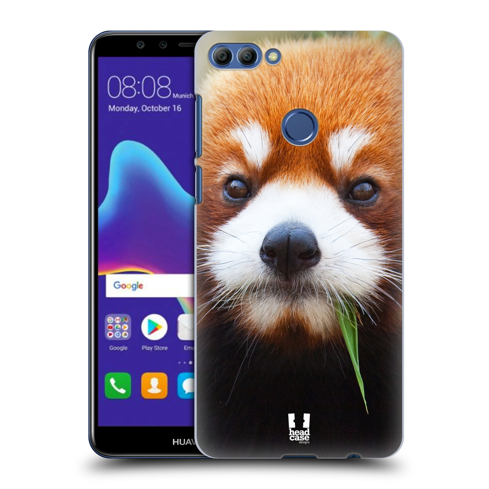 HEAD CASE plastový obal na mobil Huawei Y9 2018 vzor Divočina, Divoký život a zvířata foto PANDA HNĚDÁ
