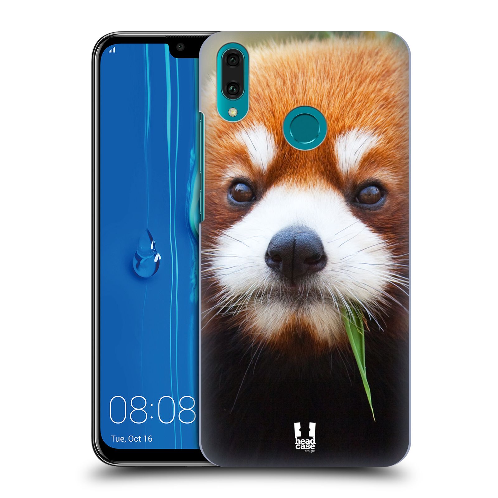 Pouzdro na mobil Huawei Y9 2019 - HEAD CASE - vzor Divočina, Divoký život a zvířata foto PANDA HNĚDÁ