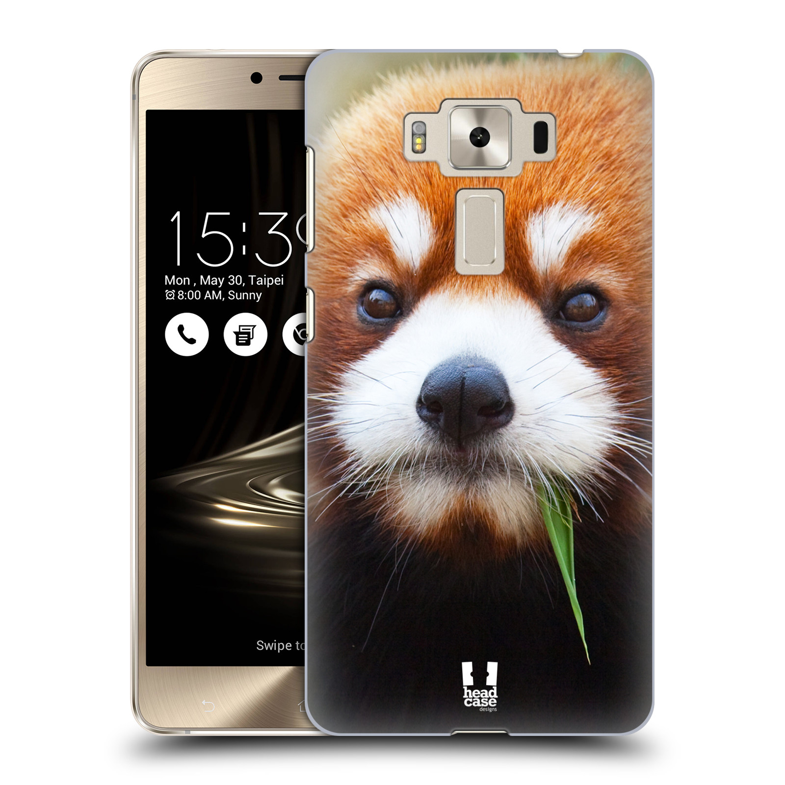 HEAD CASE plastový obal na mobil Asus Zenfone 3 DELUXE ZS550KL vzor Divočina, Divoký život a zvířata foto PANDA HNĚDÁ