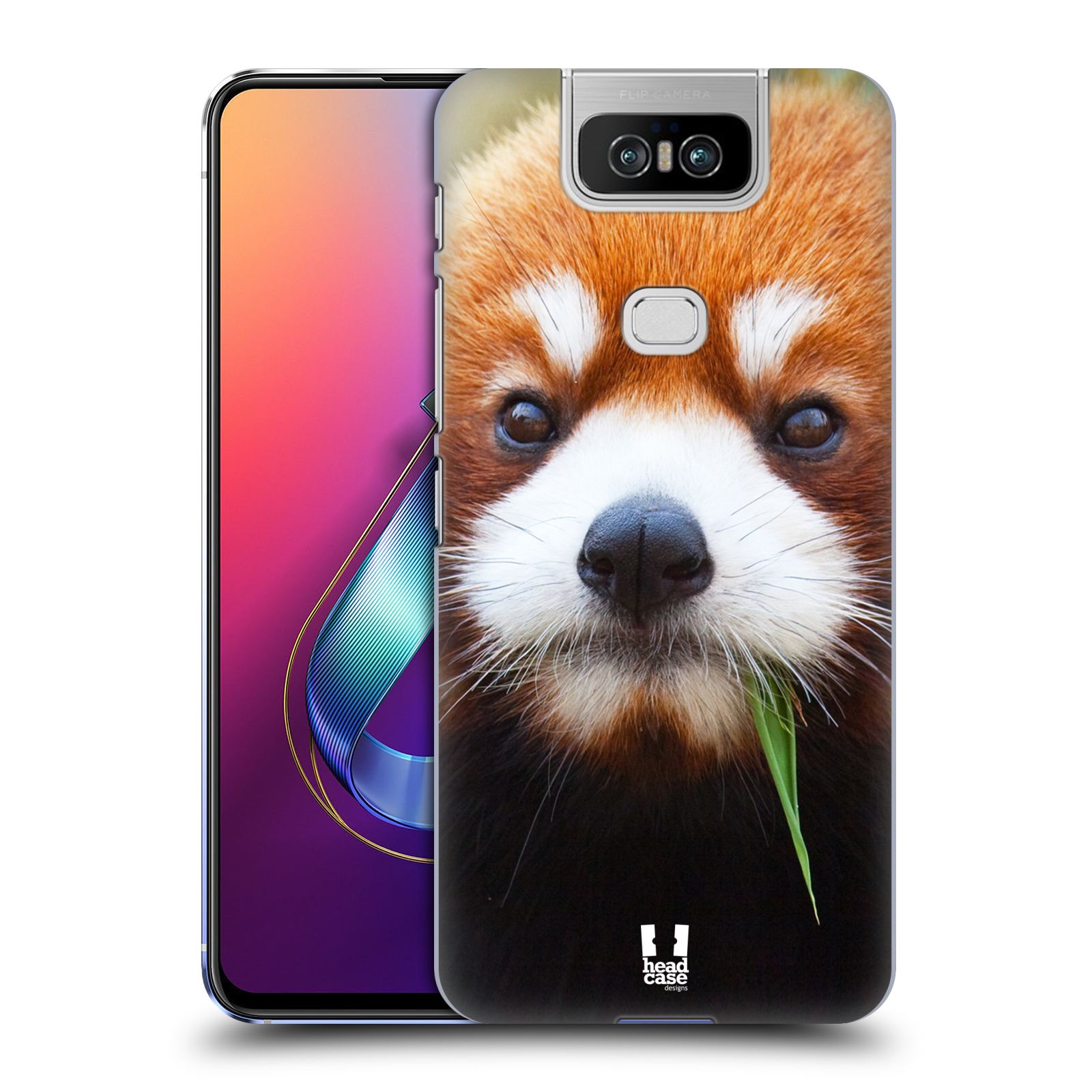 Pouzdro na mobil Asus Zenfone 6 ZS630KL - HEAD CASE - vzor Divočina, Divoký život a zvířata foto PANDA HNĚDÁ