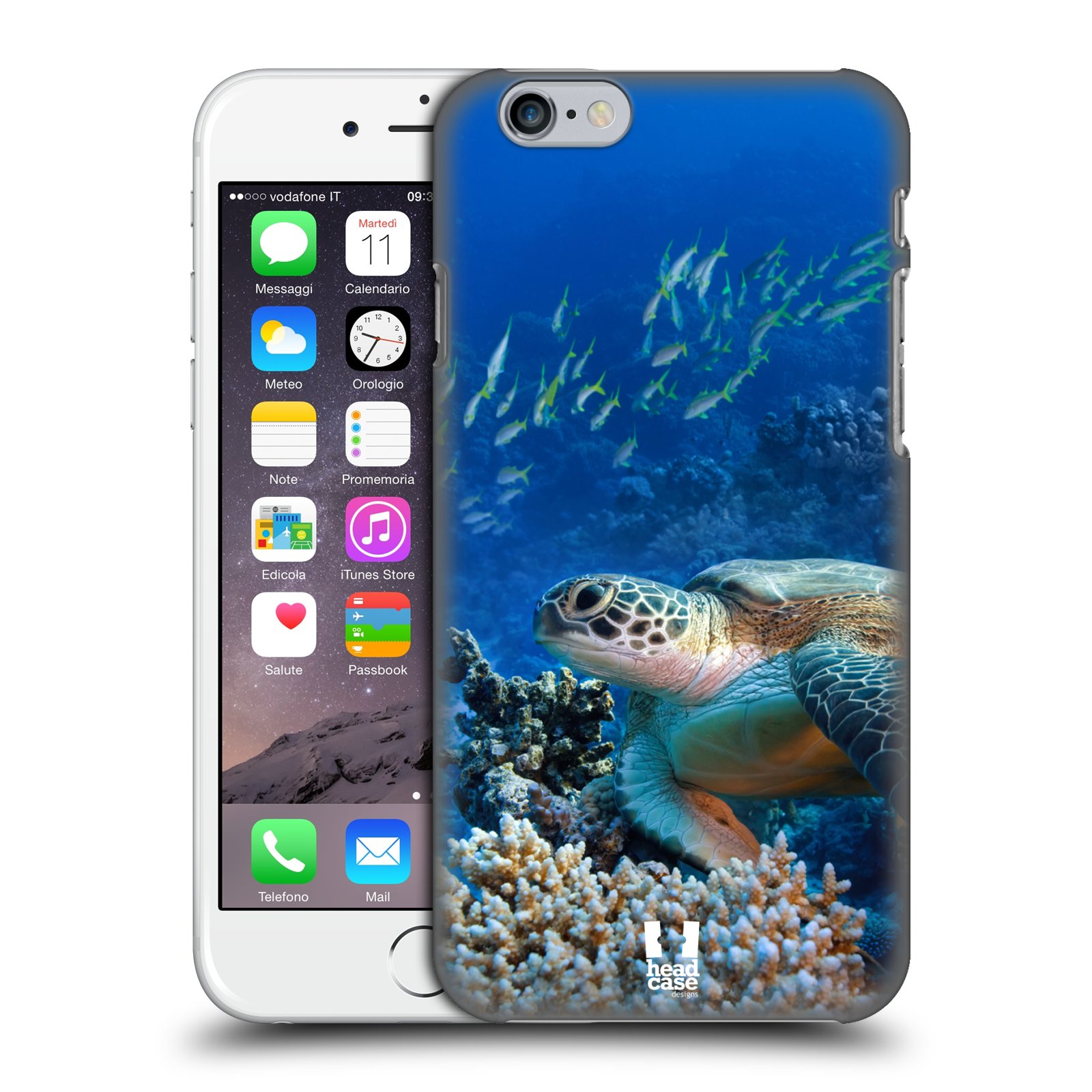 Plastové pouzdro pro mobil Apple Iphone 6/6S vzor Divočina, Divoký život a zvířata foto MOŘSKÁ ŽELVA MODRÁ PODMOŘSKÁ HLADINA
