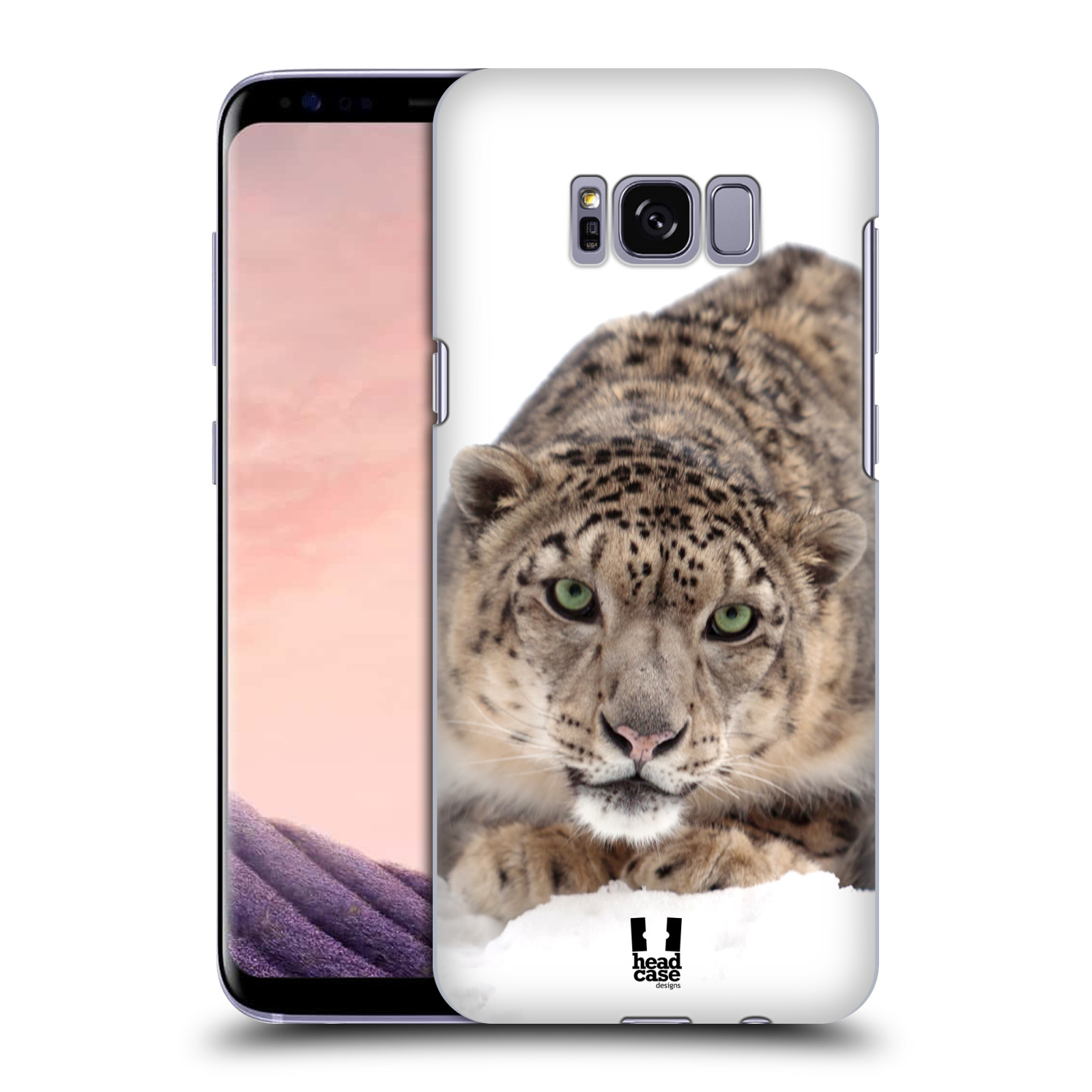 HEAD CASE plastový obal na mobil Samsung Galaxy S8 vzor Divočina, Divoký život a zvířata foto SNĚŽNÝ LEOPARD