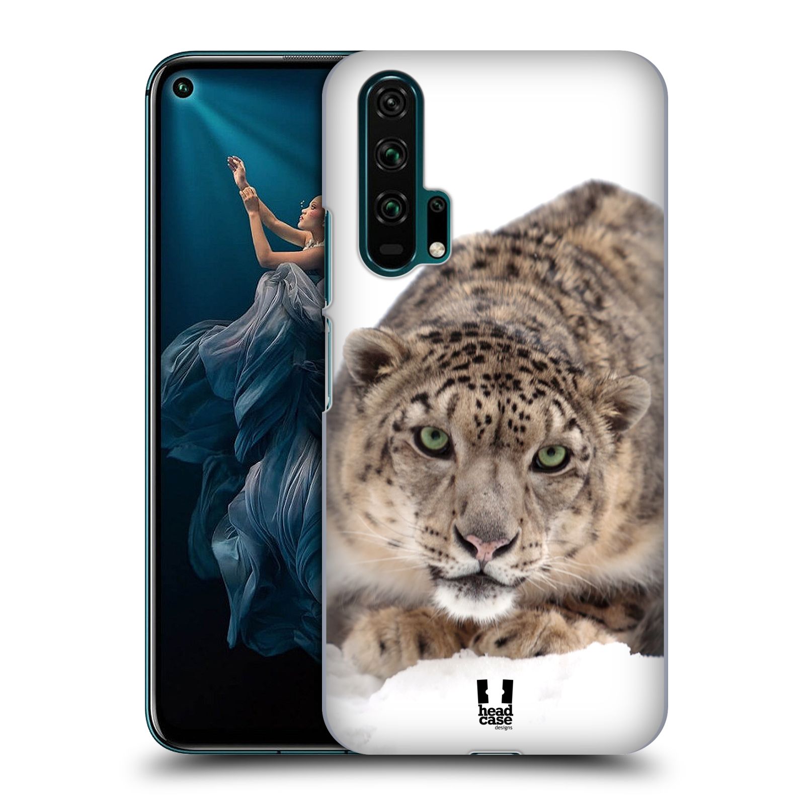 Pouzdro na mobil Honor 20 PRO - HEAD CASE - vzor Divočina, Divoký život a zvířata foto SNĚŽNÝ LEOPARD