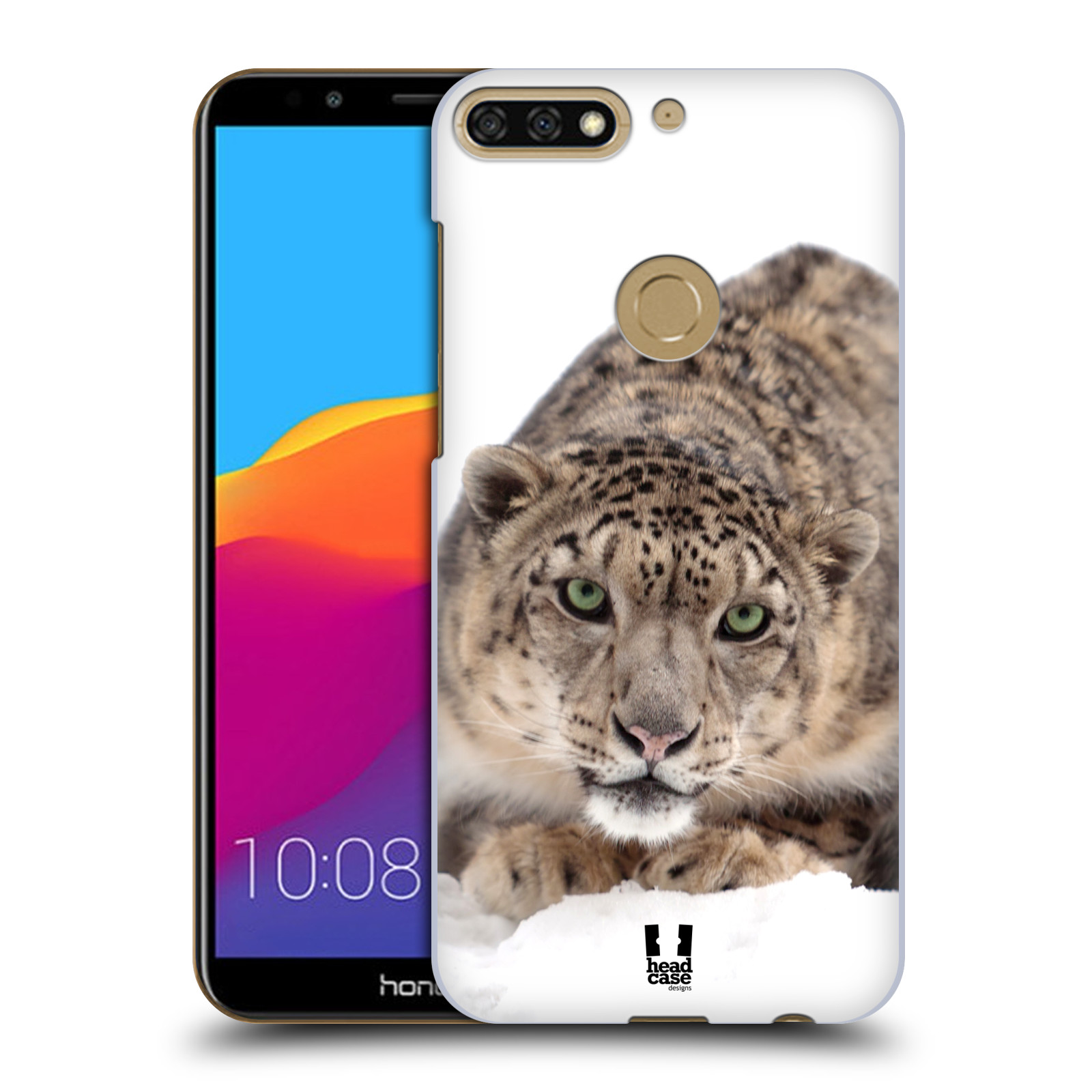 HEAD CASE plastový obal na mobil Honor 7c vzor Divočina, Divoký život a zvířata foto SNĚŽNÝ LEOPARD
